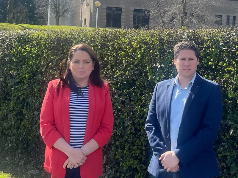 TD Cathy Bennett and TD Matt Carthy. Image source: Facebook, Deputy Bennett