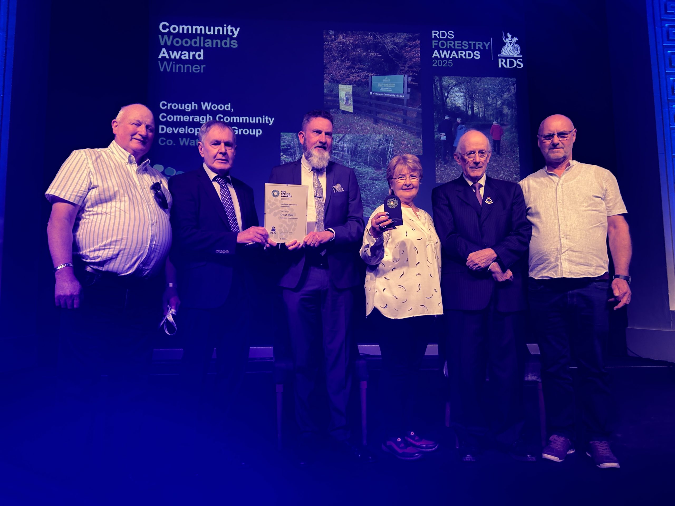The winners of the RDS 2025 Community Woodland Award