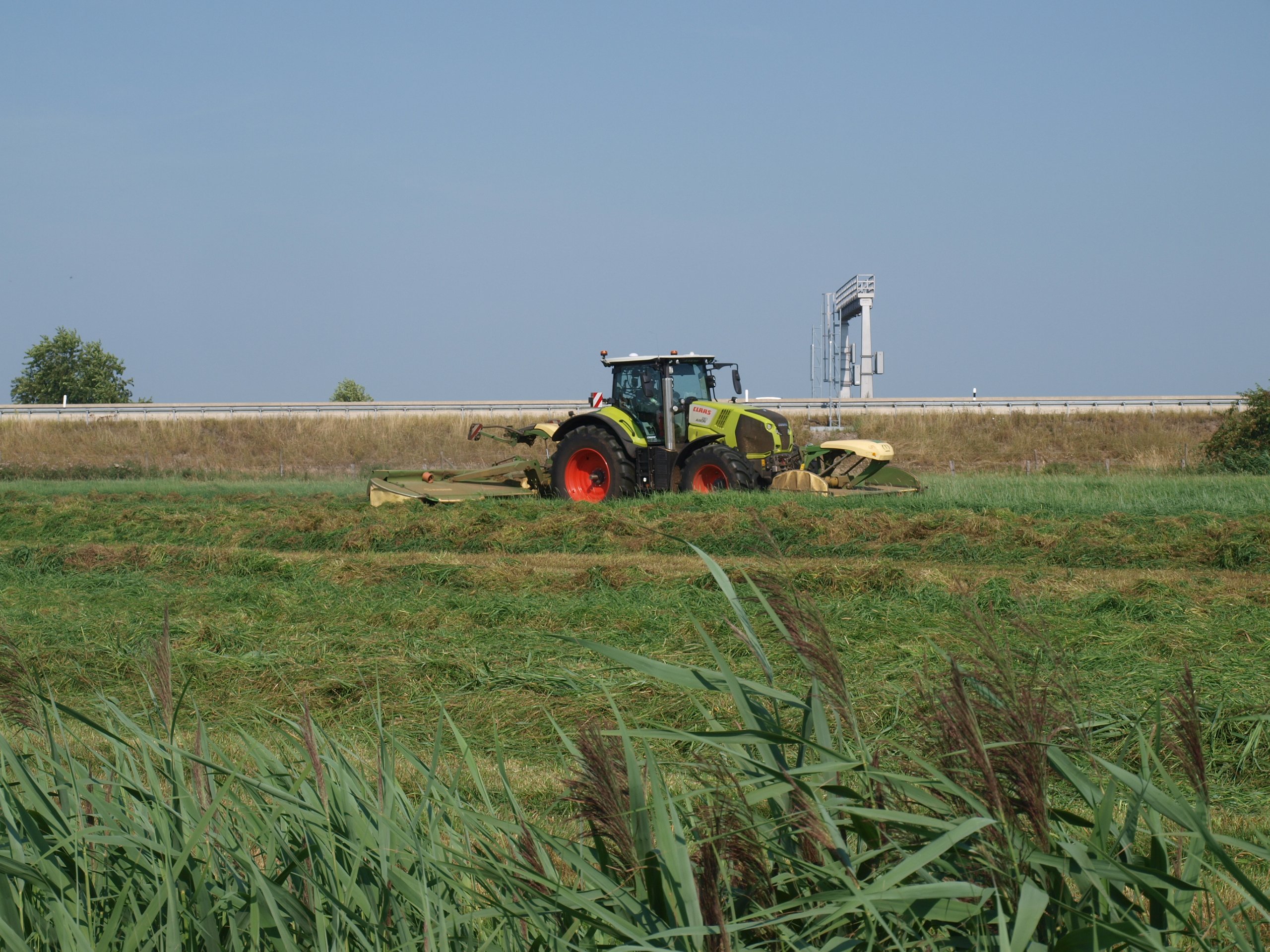 Contractors are hired to carry out the field work, mostly silage production