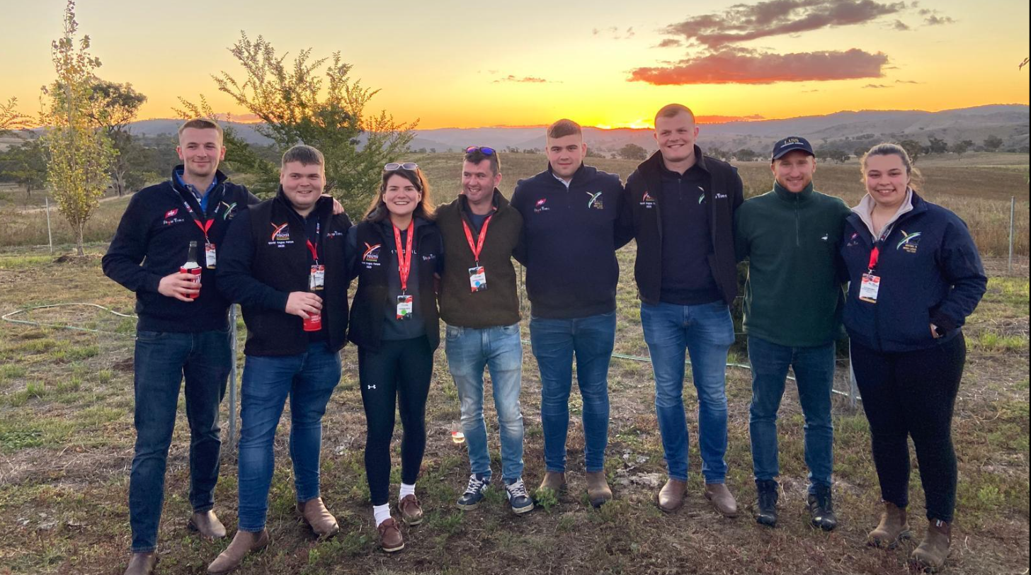 Irish and UK delegates on a farm visit in rural Australia. Source: World Angus Forum Facebook page