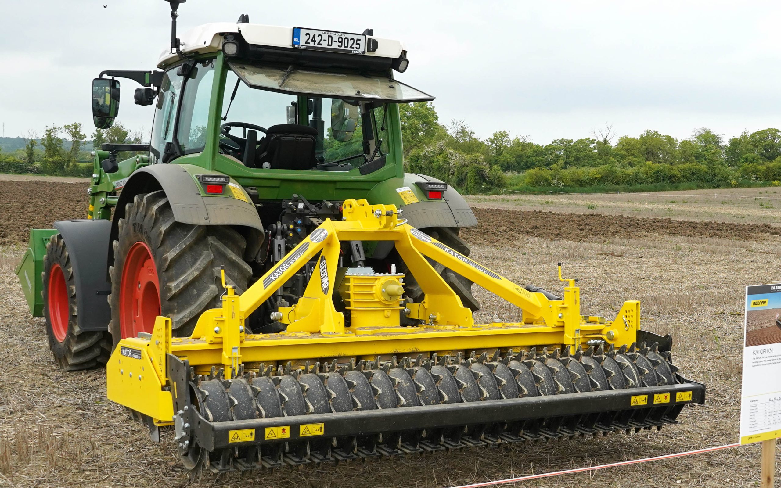 The Kator KN power harrow range is best suited to hard or dry soils, according to Bednar