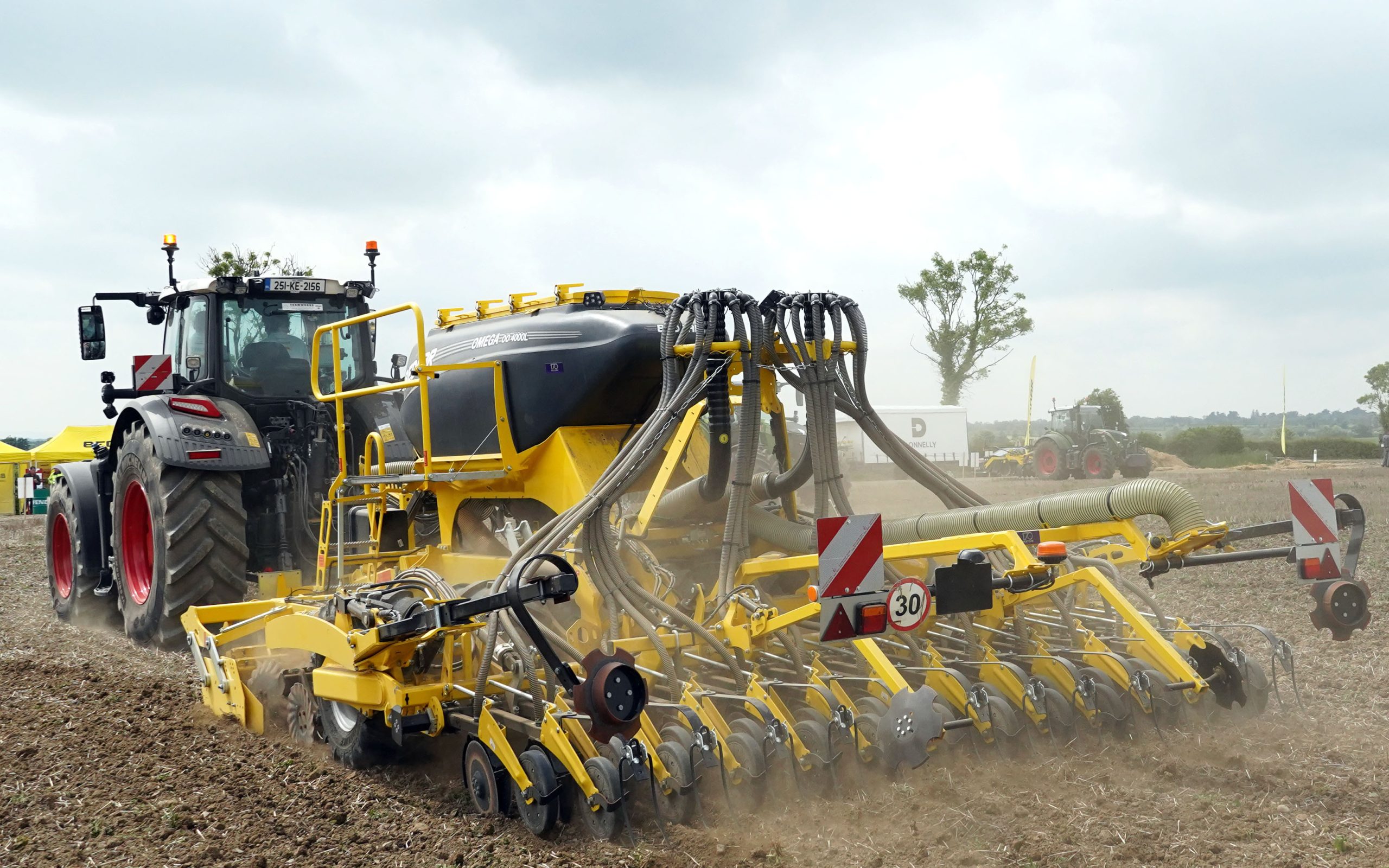 The Omega trailed drill is designed to cope with most systems except direct drilling