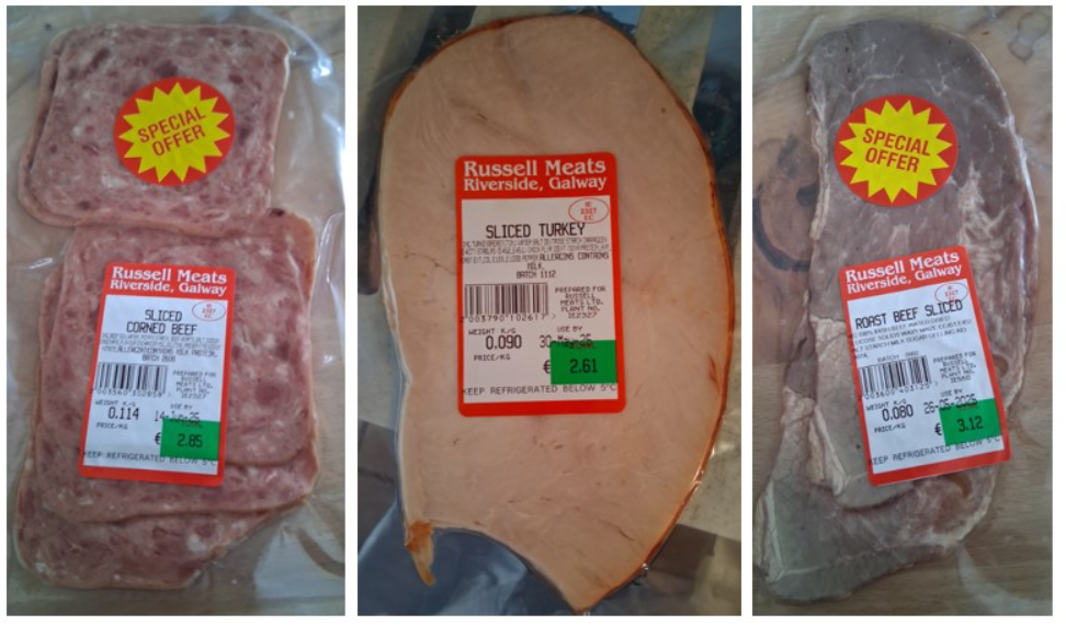 The products subject to the recall. Image: FSAI