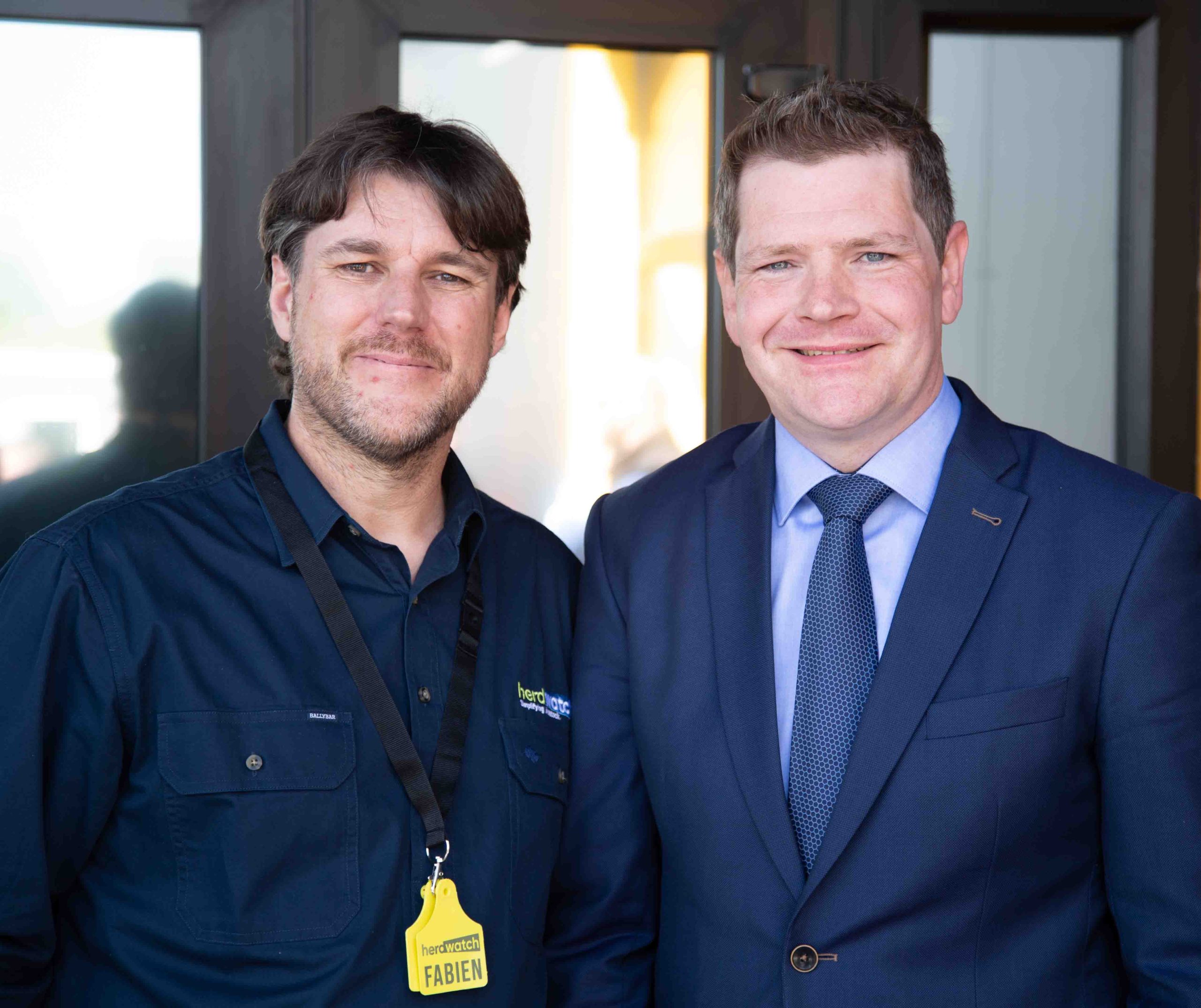 Herdwatch CEO and co-founder, Fabien Peyaud and Minister for Enterprise, Tourism and Employment, Peter Burke