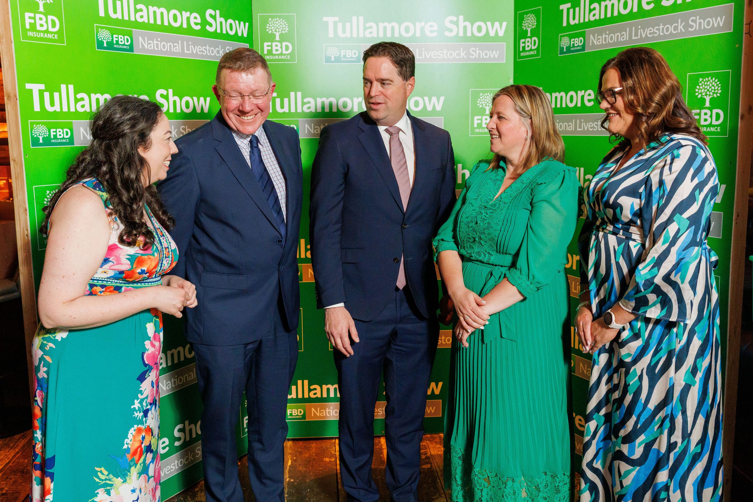 (L-R) Mary Dunphy FBD, Pat Gilligan FBD, Minister for Agriculture, Food and the Marine Martin Heydon, Emer O'Byrne FBD and Amanda Brennan FBD