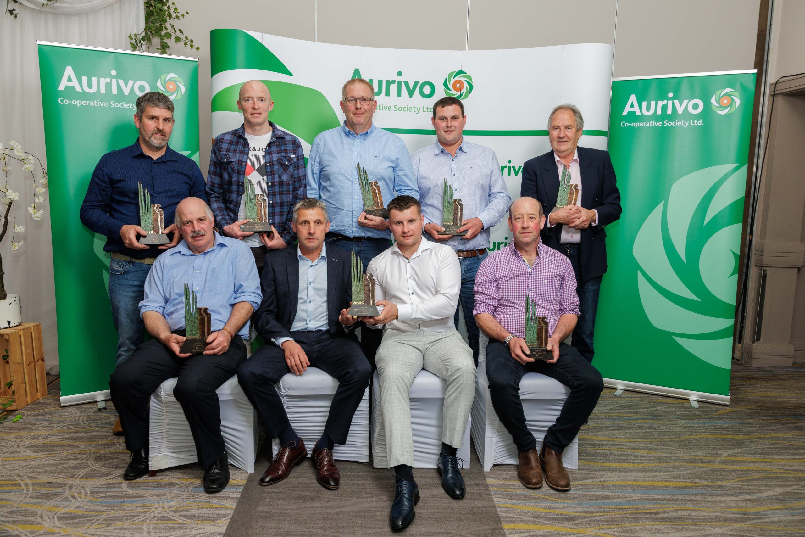 The award winners on the night