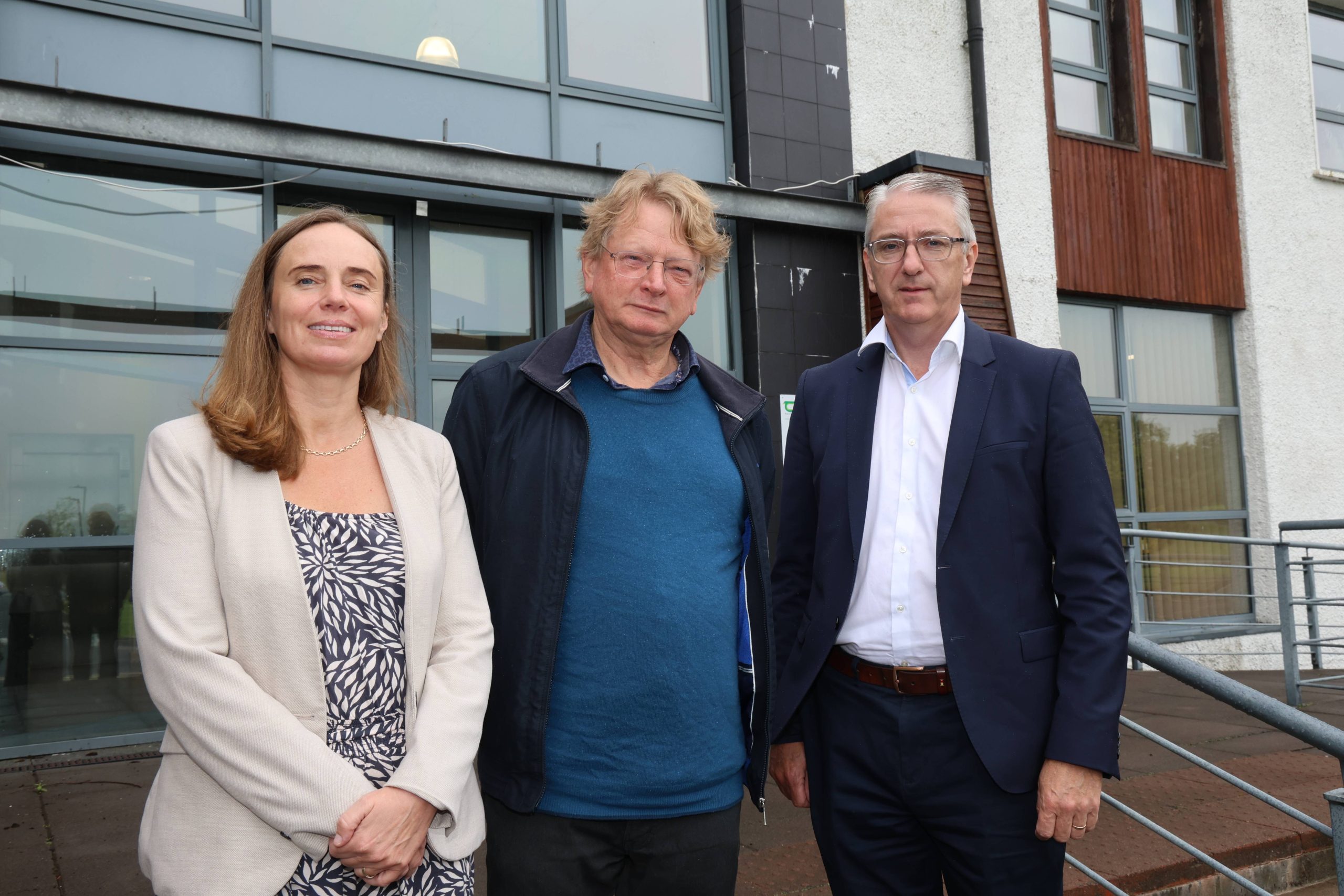 Professor Frank Vanclay (centre) with Dr. Áine Macken-Walsh, Teagasc sociologist and Paul Maher, head of international relations and corporate strategy in Teagasc Source: Teagasc