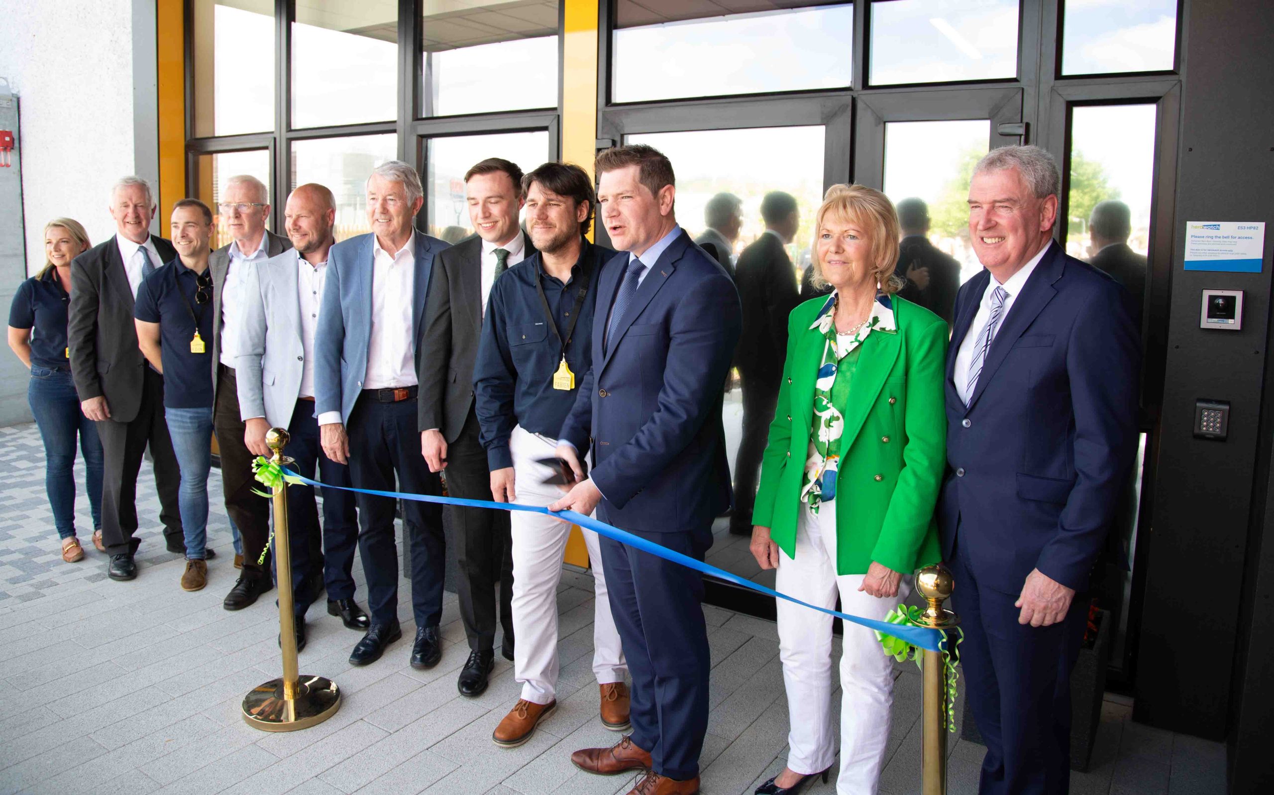 Minister for Enterprise, Tourism and Employment, Peter Burke officially opening the HerdWatch Global HQ