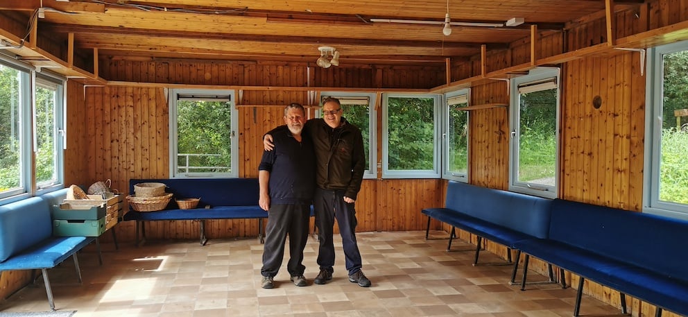 Tommy Hayes and Anthony Hughes on location