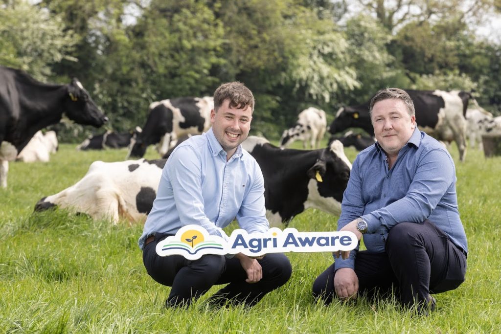 Education and communications officer with Agri Aware, Michael Geary (left) and Cormac Farrelly, managing director, Agriland Media Group