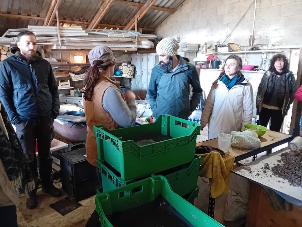 People participating on a previous farm walk on Bronagh O'Kane in Co. Tyrone. Source: Síolta Chroí