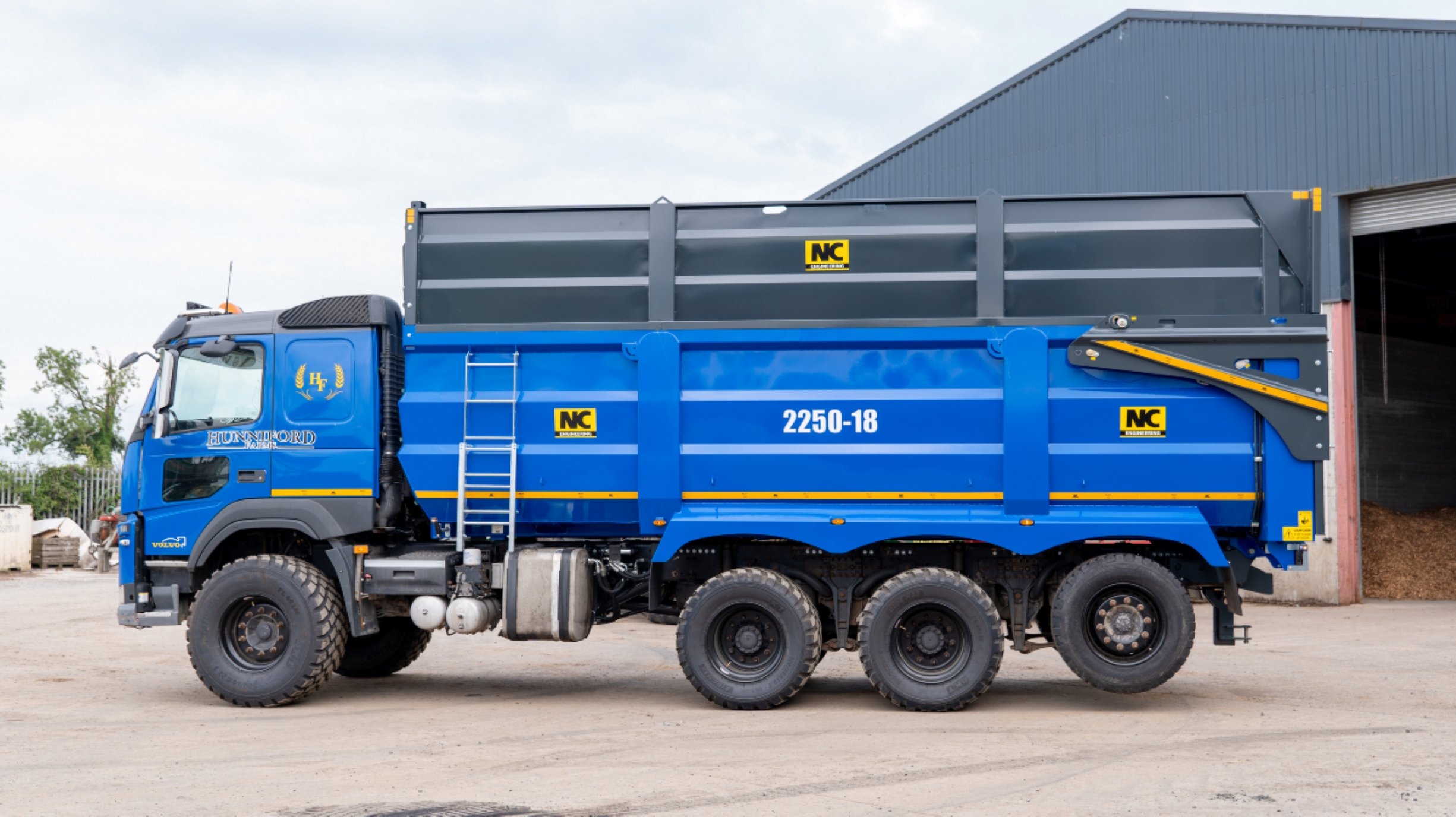The body was designed and custom built on the truck by NC Engineering in Co.  Armagh