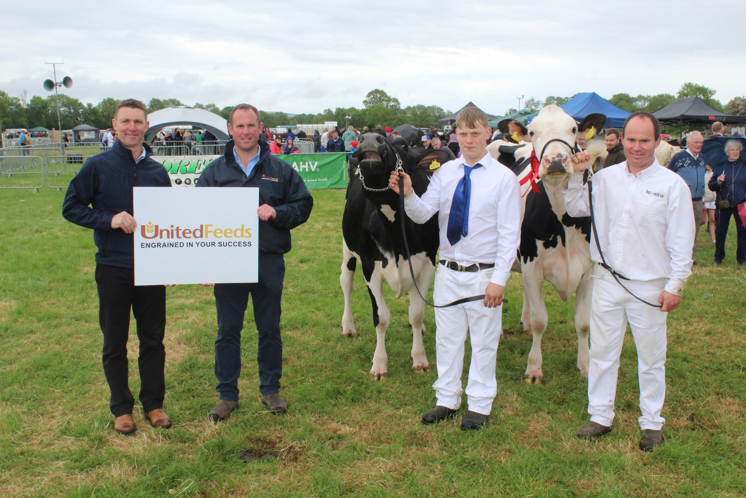 The Dairy Pairs' champion team at Ballymena Show 2025