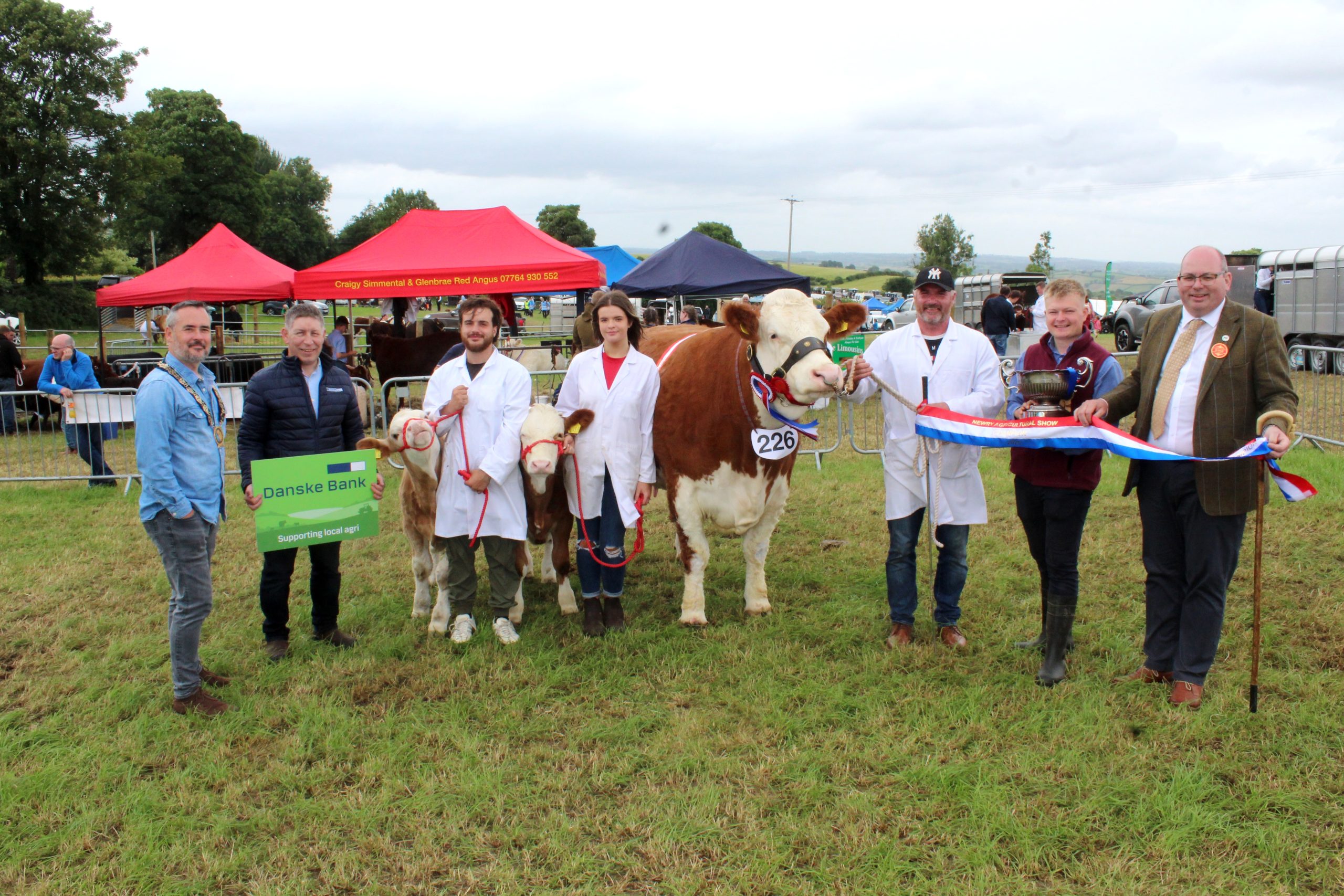 The beef inter-breed champion and connections at Newry Show 2025