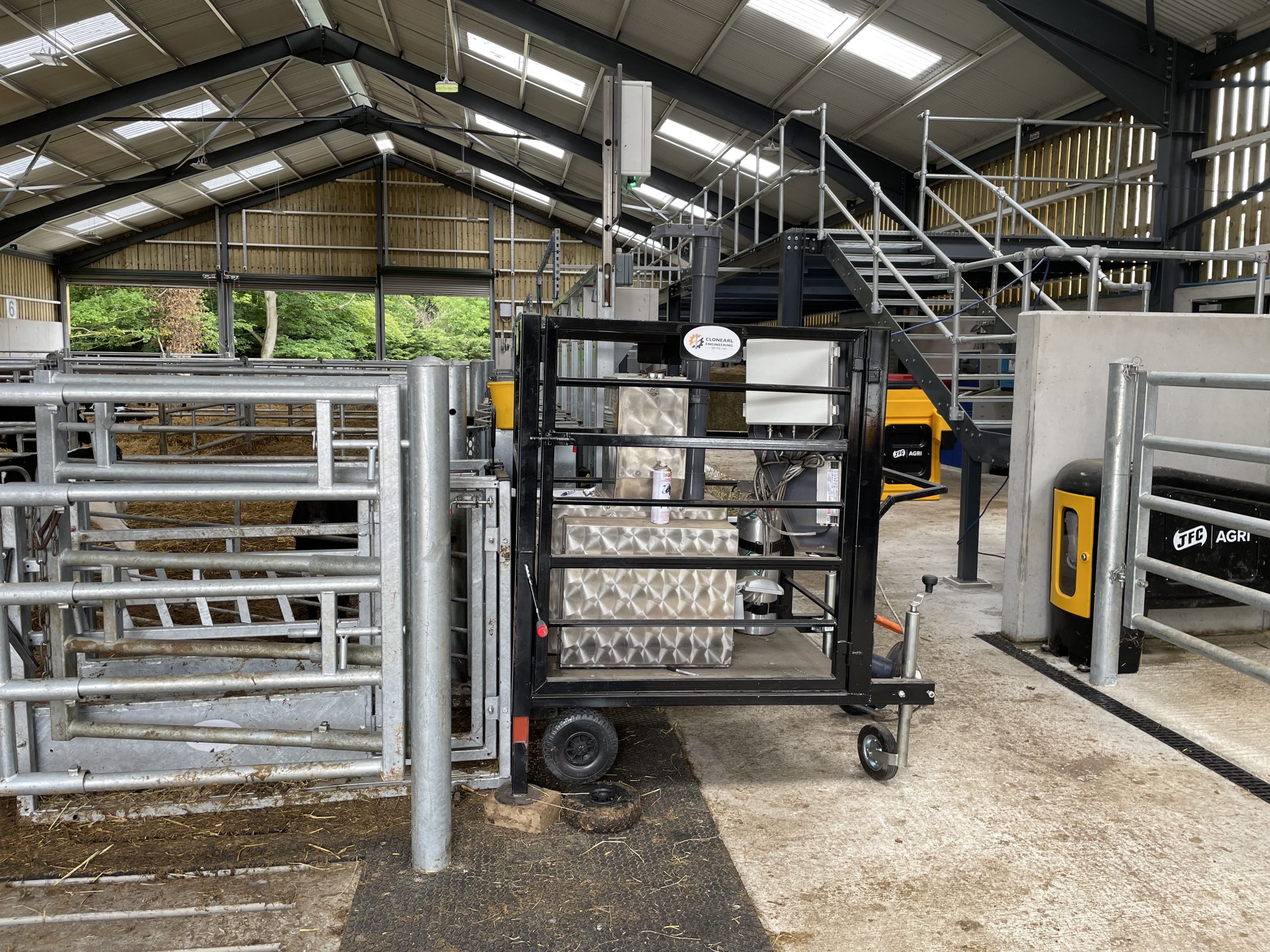 The GreenFeed bin used for measuring methane