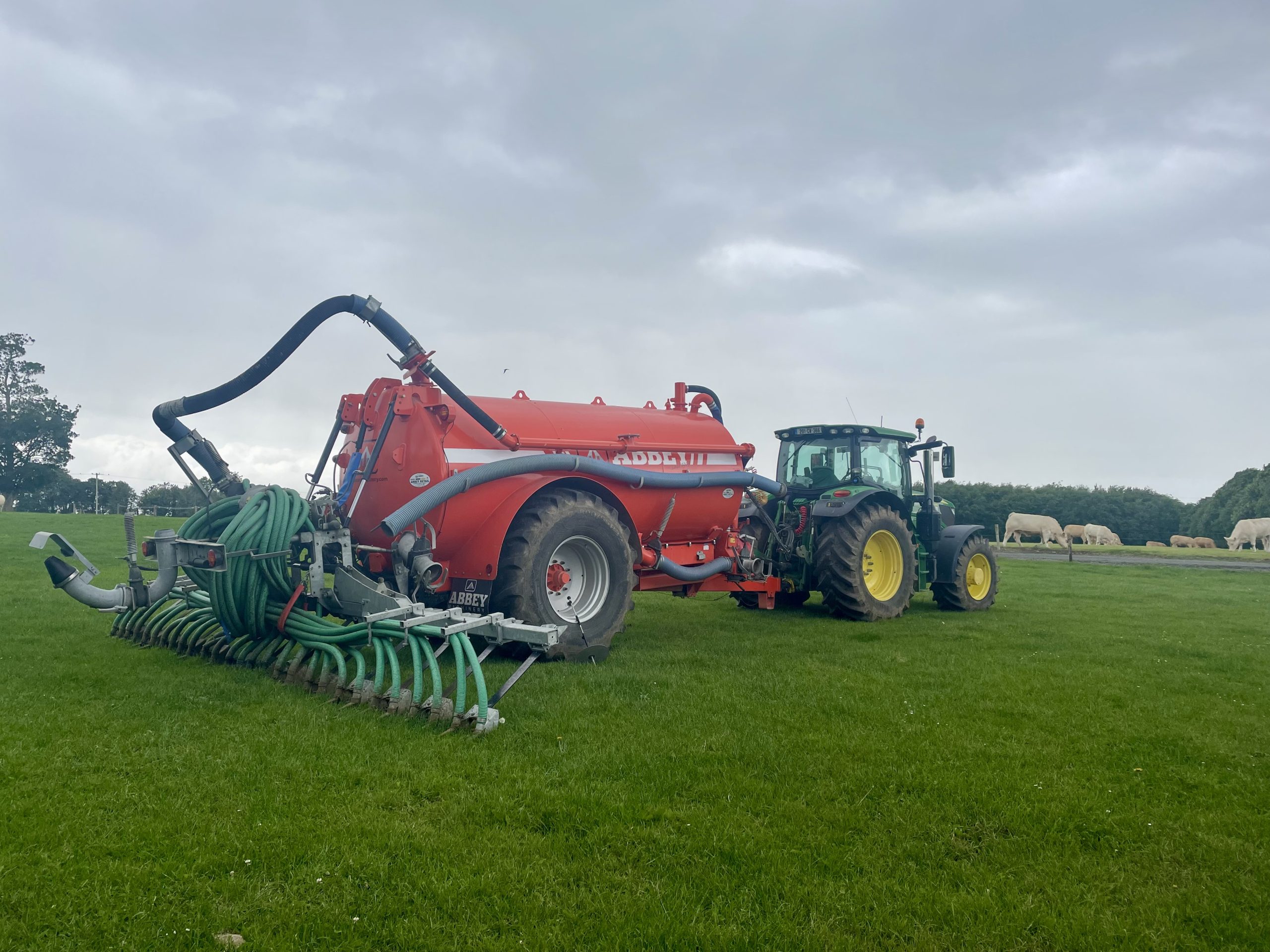 Low Emission Slurry Spreading (LESS) technology on John Phelan's farm