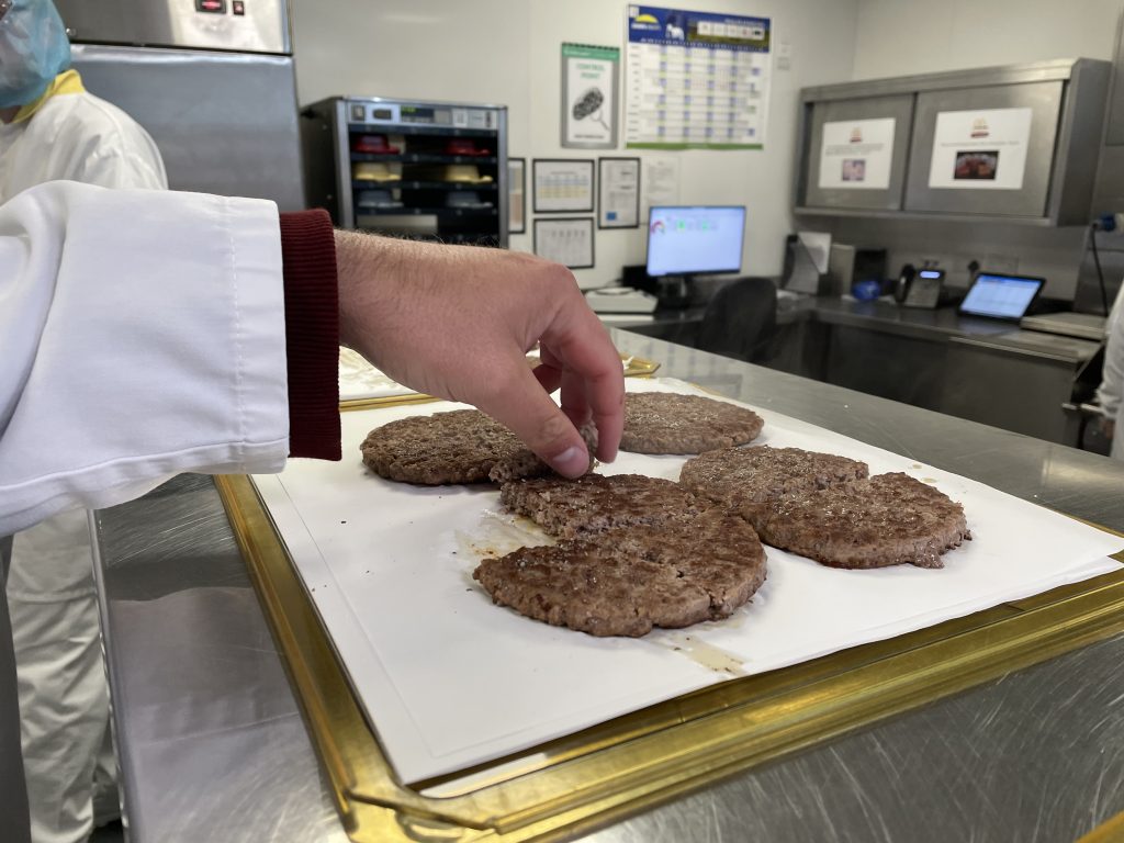 The test kitchen at the Carroll's Cross site ensures that the patties meet the required standard