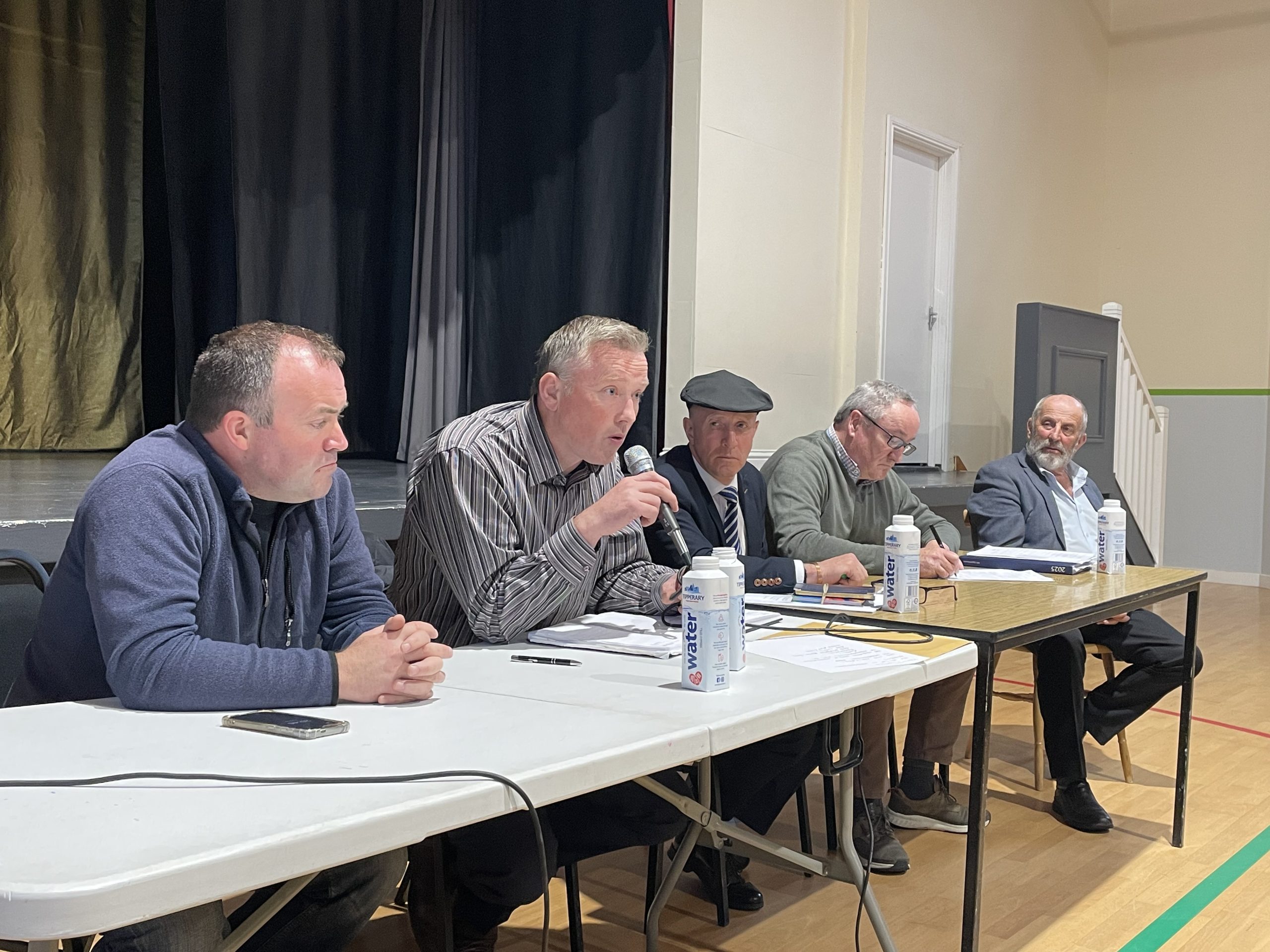 (L-R) Niall Counihan, Kerry ICSA chair; Jason Fleming, Kerry IFA chair; Minister of State at the Department of Agriculture, Food and the Marine, Michael Healy-Rae; Kevin Kinsella, agricultural consultant to IFA; and Deputy Danny Healy-Rae
