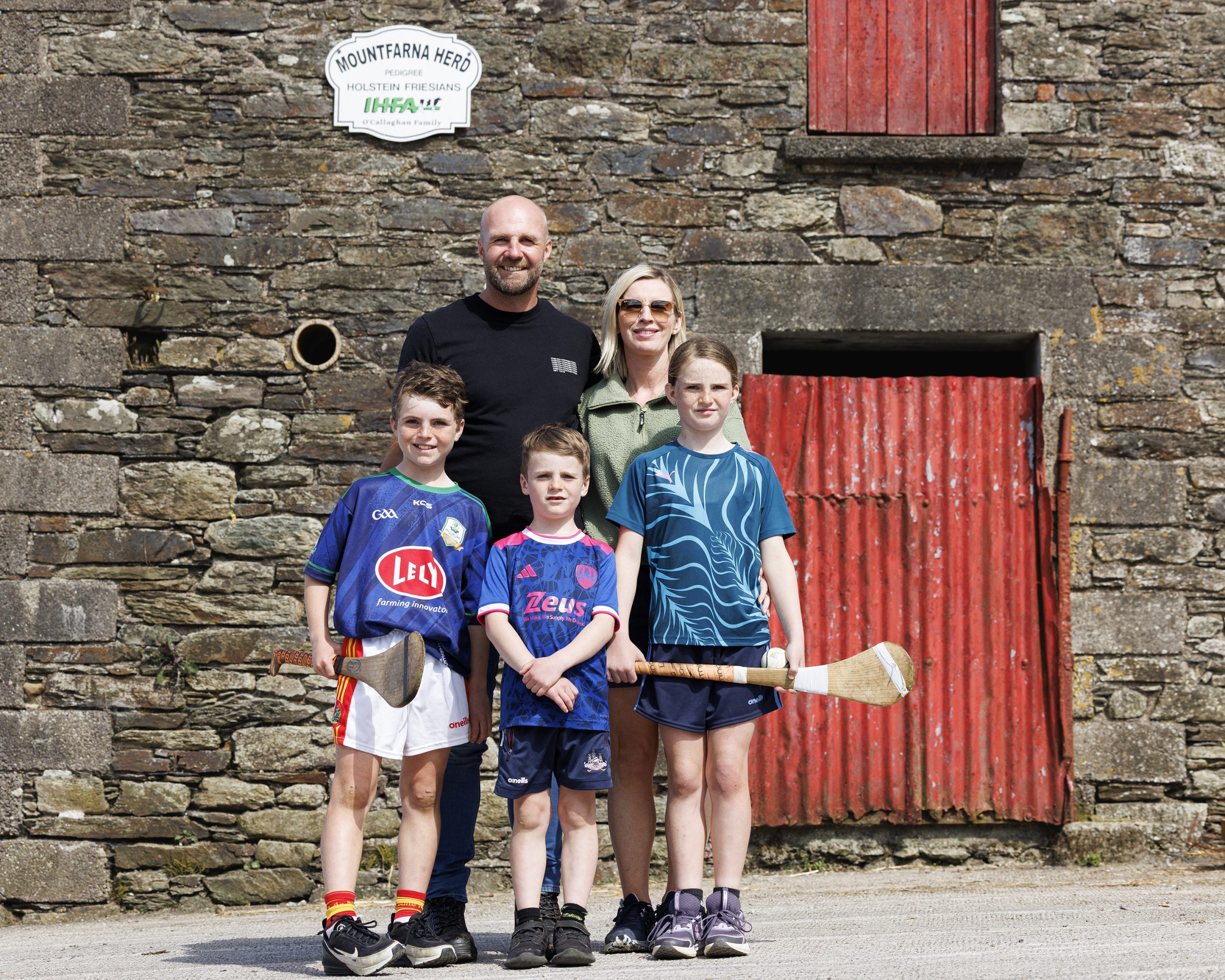 John and Eilish O' Callaghan with their children Molly, Jack and Charlie, Farnivane, Newcestown, Co. Cork. Source: Lely