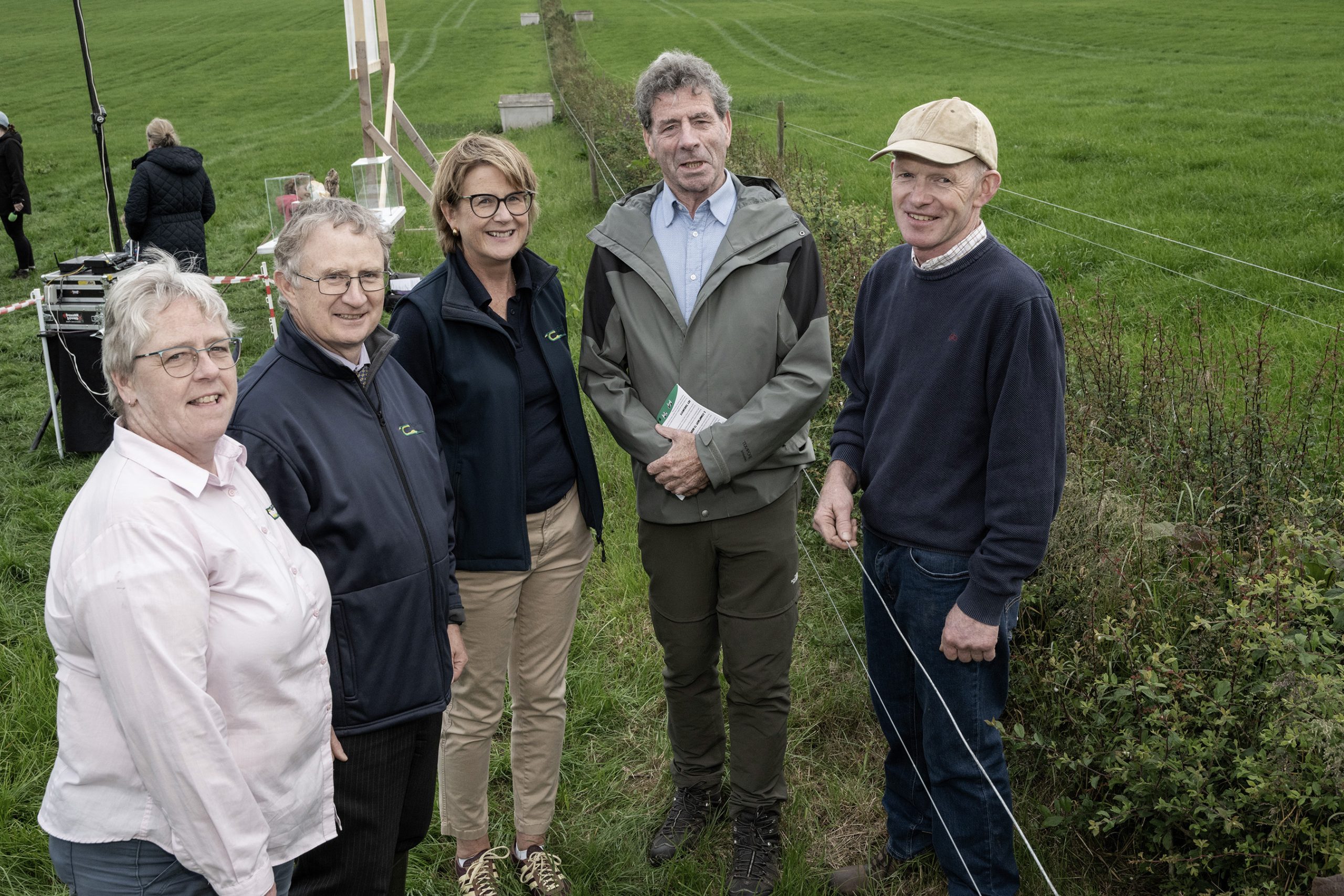 Catherine Keena, Teagasc, Prof. Frank O'Mara, Teagasc, Dr Siobhán Kavanagh, Teagasc, Liam Herlihy, Teagasc chair and host John Walsh at 'Dairying at Dusk' Source: O'Gorman Photography