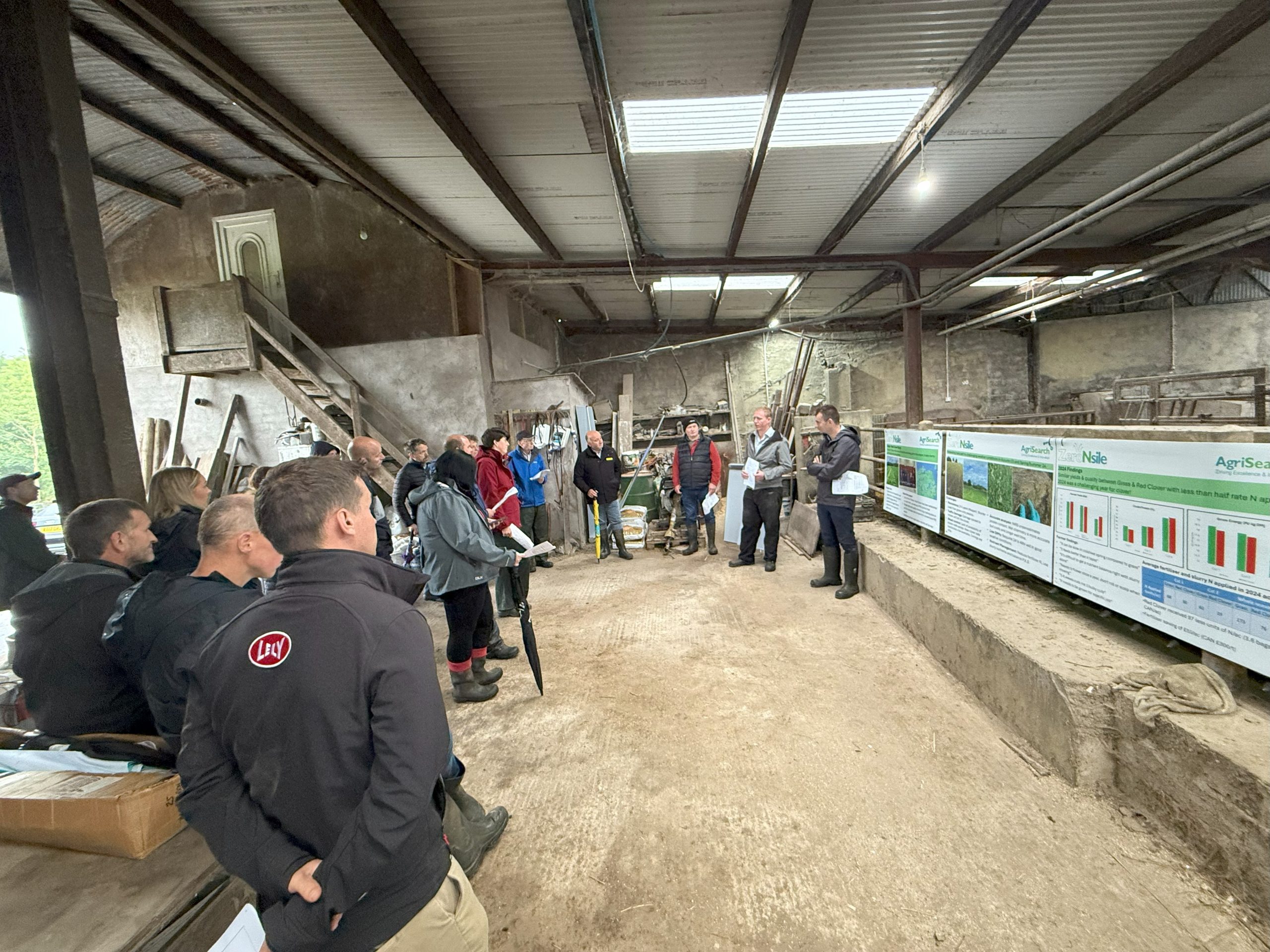 Attendees at the farm walk
