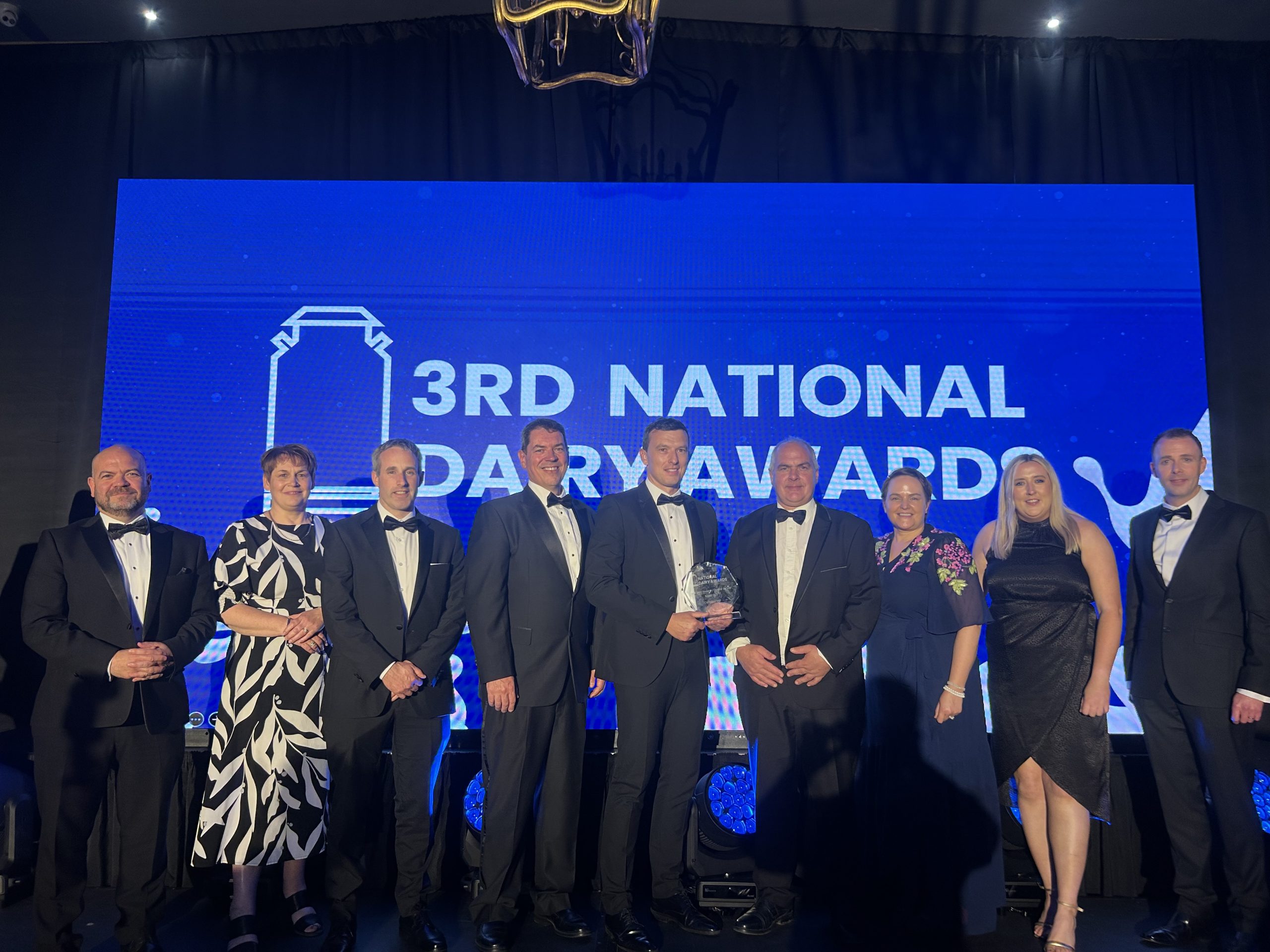 Carbery Group accepting the PTSB Best Dairy Producer/co-op of the year.