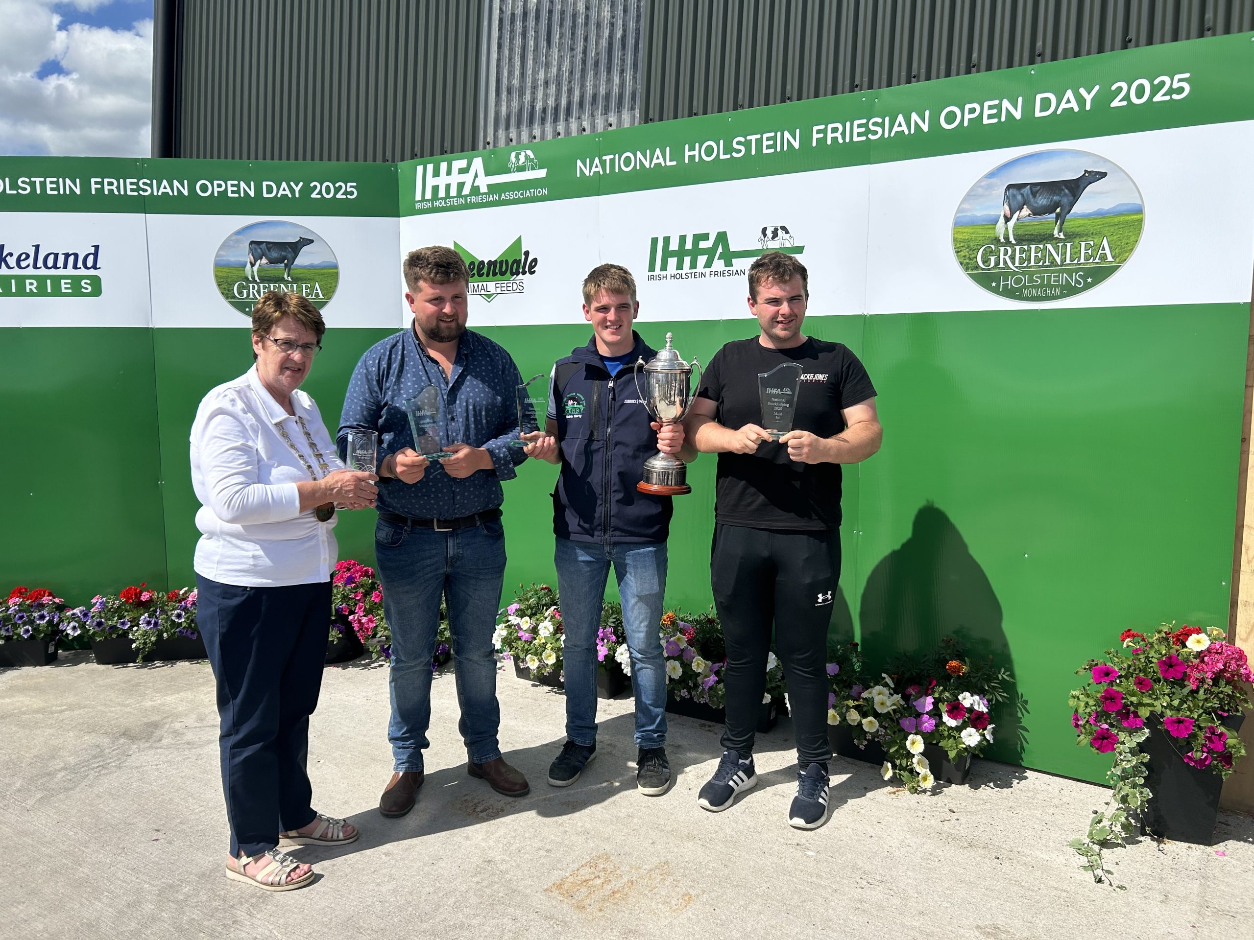 Kerry club were awarded winners - Muiris Harty, Jack Goulding, and Jack Walsh