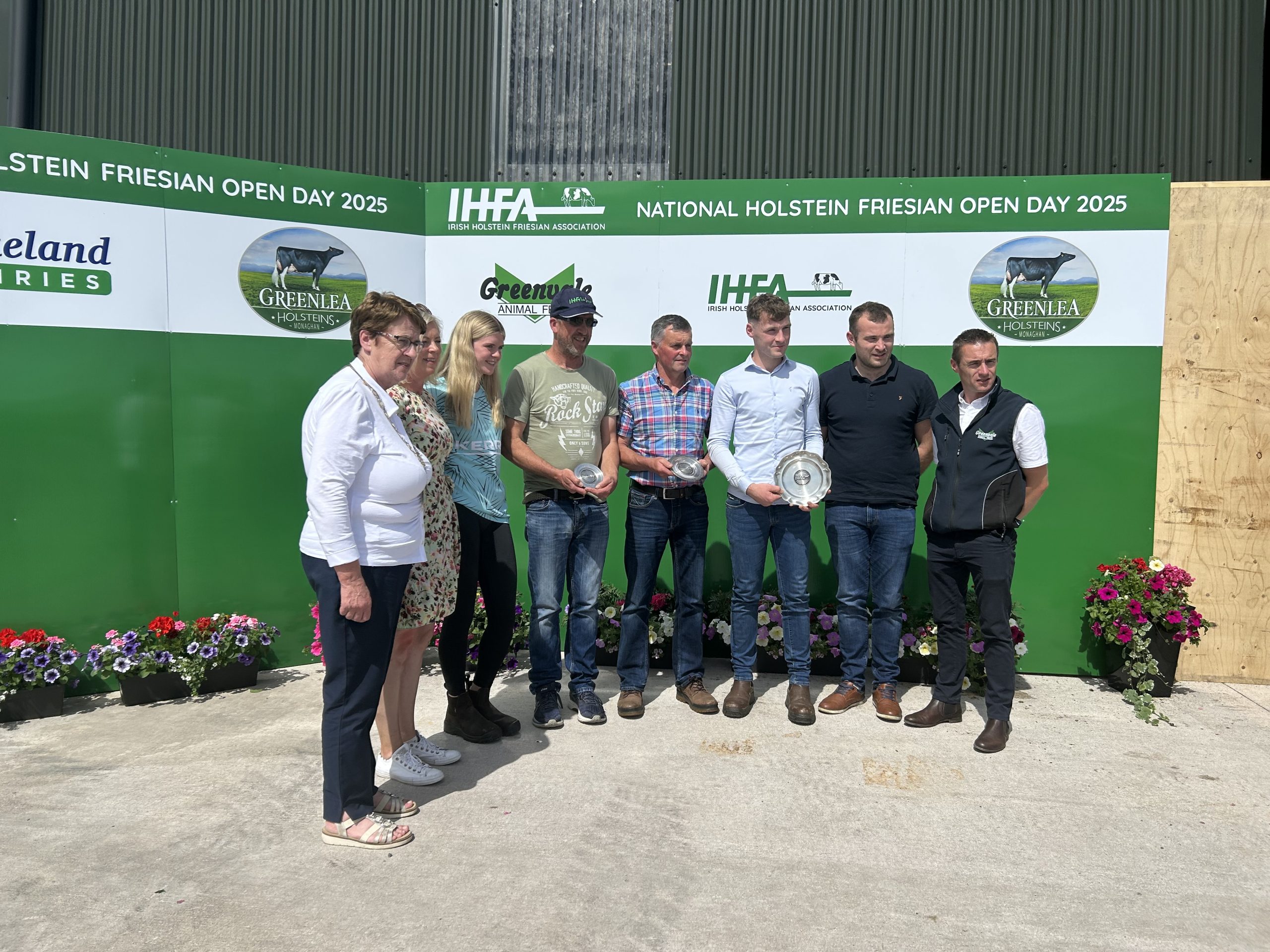 Winners of the under-80 section at the IHFA Open Day