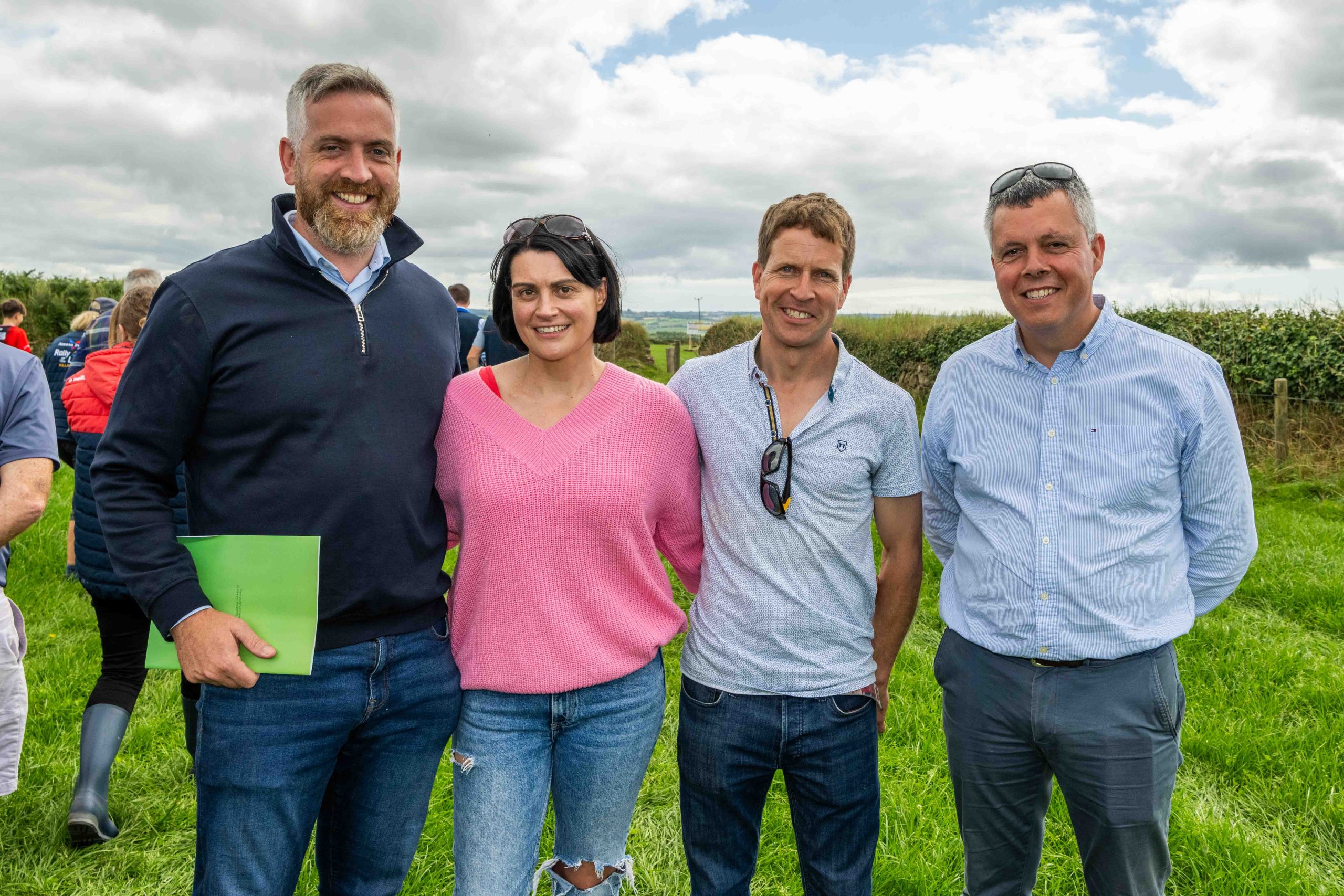 Minister Christopher O'Sullivan pictured with Glenn Forde and his wife Pamela and councillor John Michael Foley. Source: Andy Gibson.