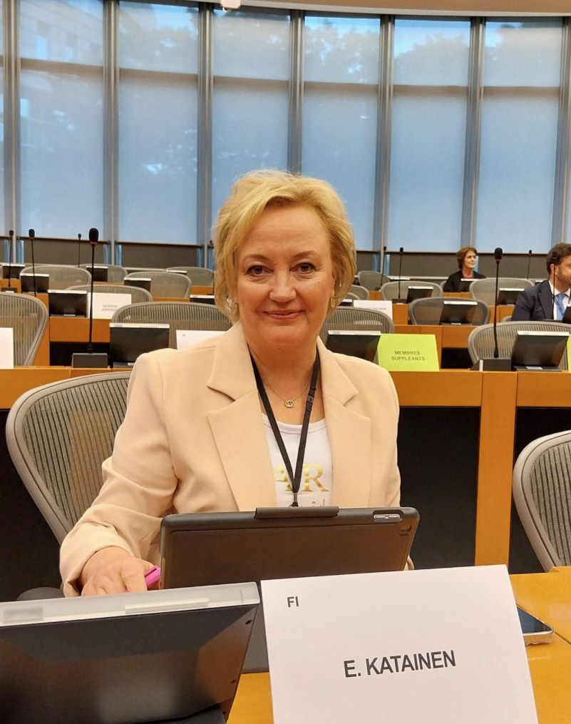 MEP Elsi Katainen, Renew Europe coordinator. Source: Facebook