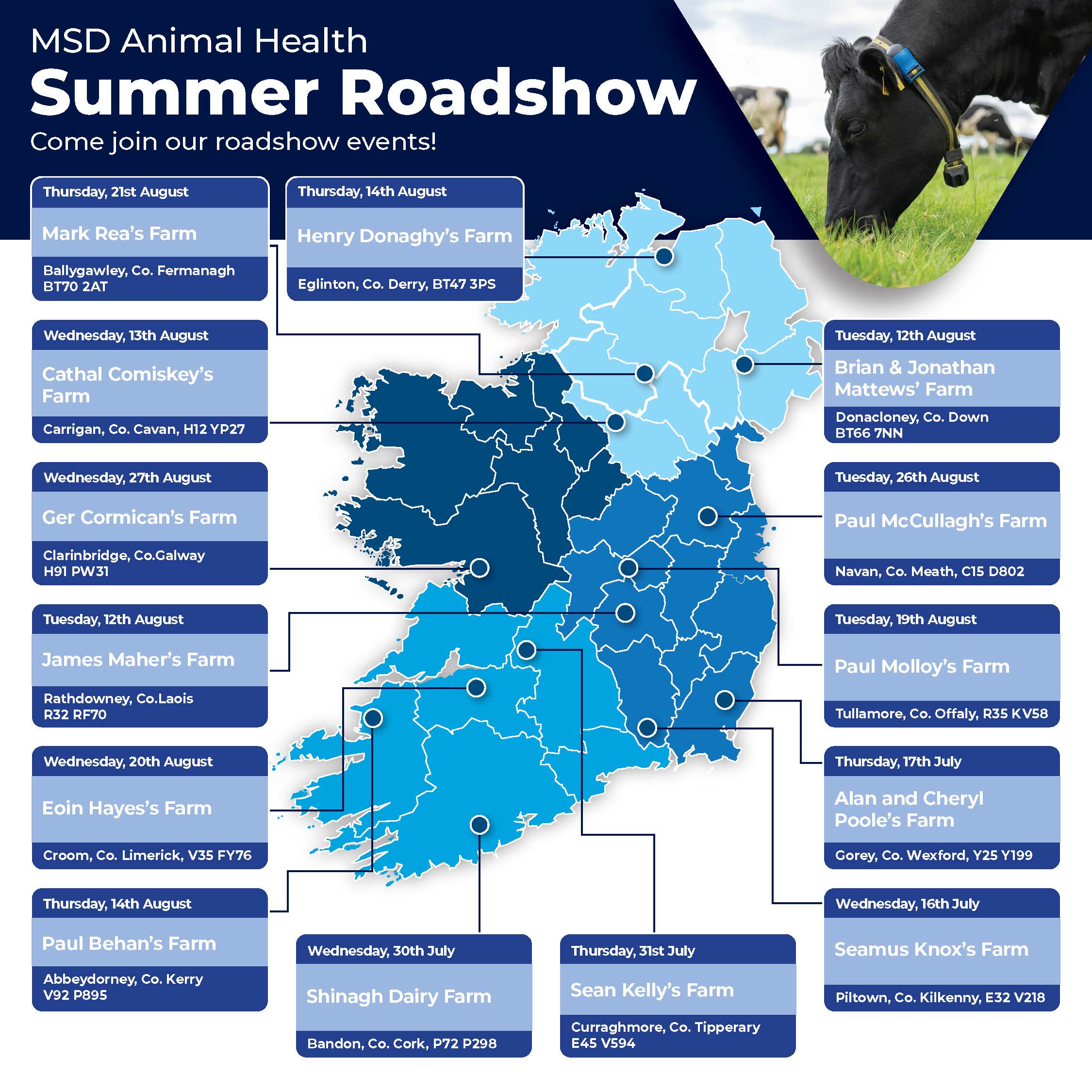 MSD Animal Health will demonstrate how its range of SenseHub Technologies enhance herd health, fertility, profitability and overall farm efficiency