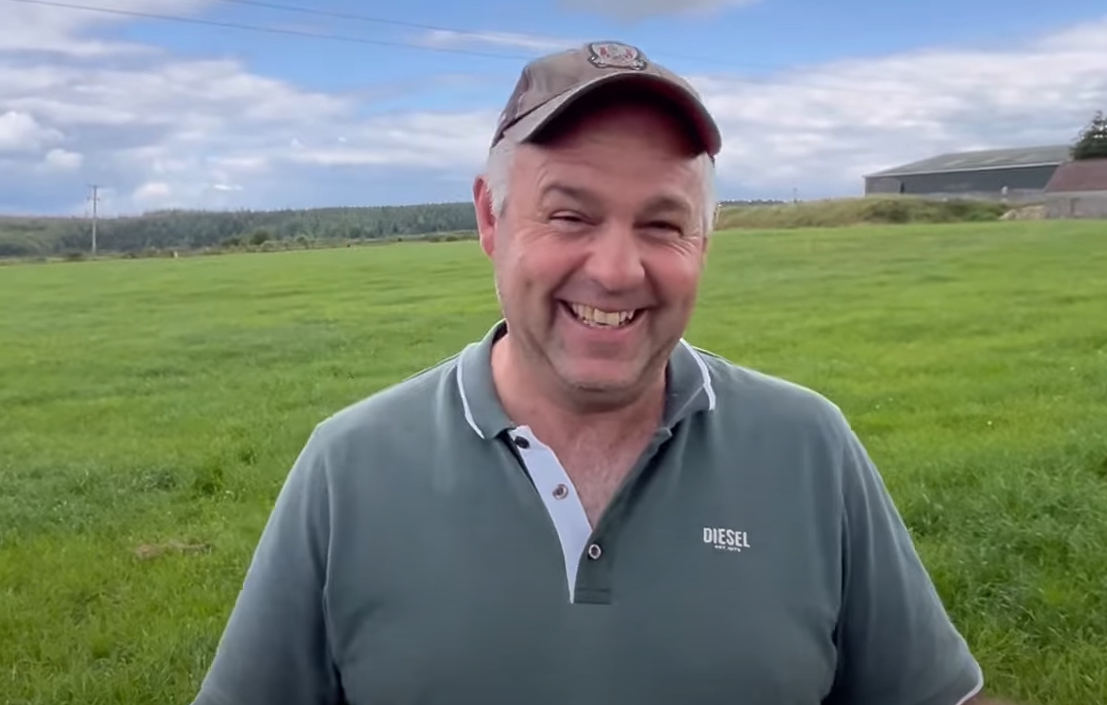 Mike Bermingham on his farm just outside Rathcormac