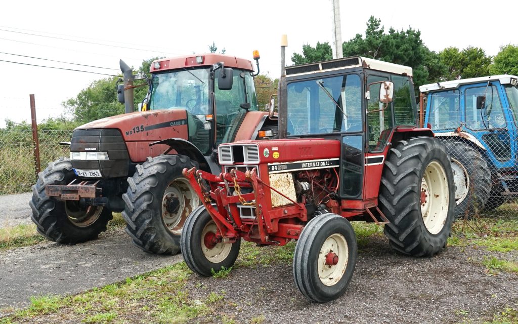 An international 84 Hydro with 65hp is also in the mix alongside a Case MX 135