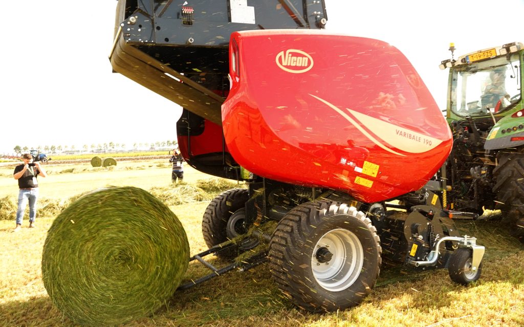 Seen here in Vicon livery, the Densus variable chamber balers are a clean sheet design