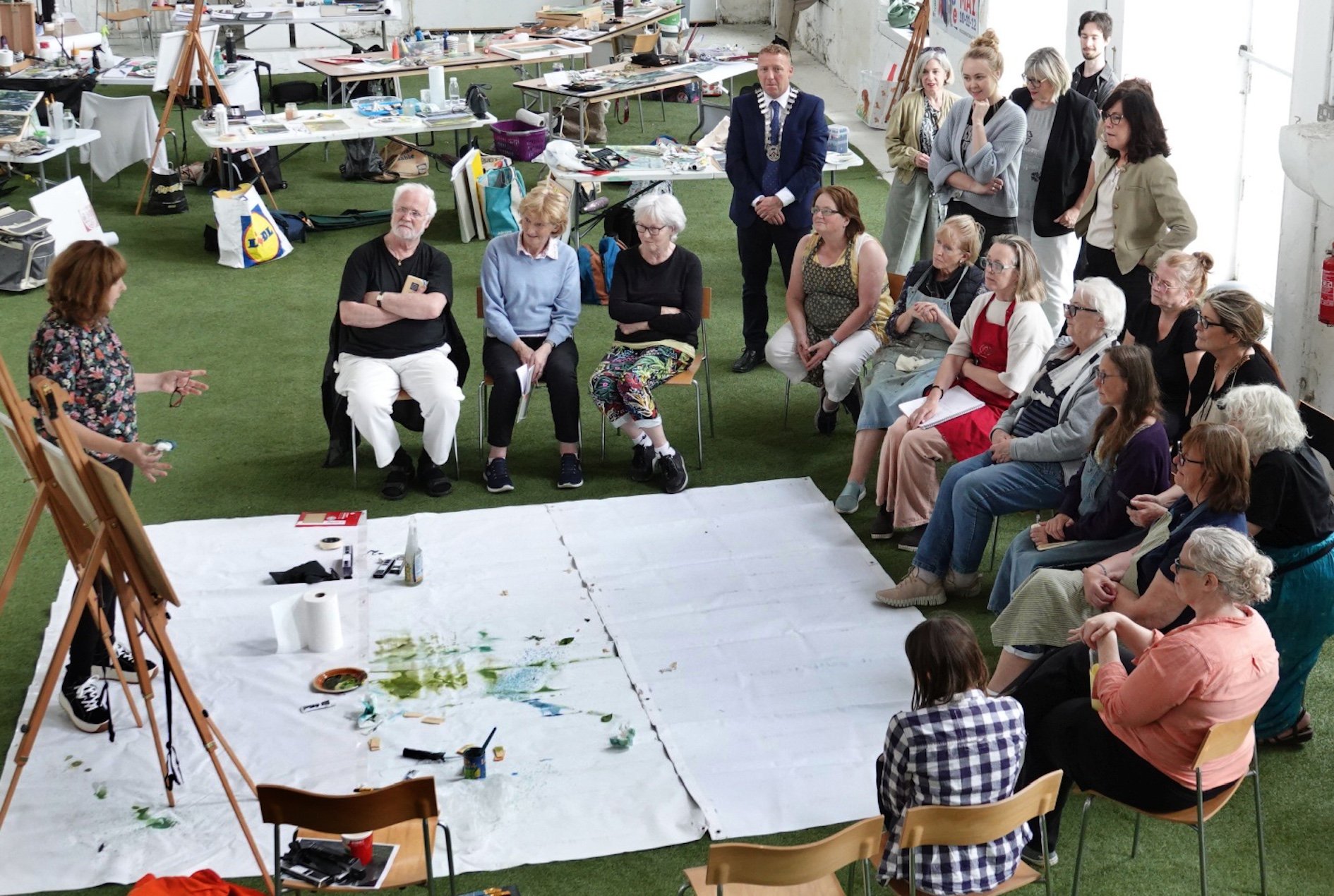 Bernadette gave a workshop as part of the Laois Arthouse summer adult art programme