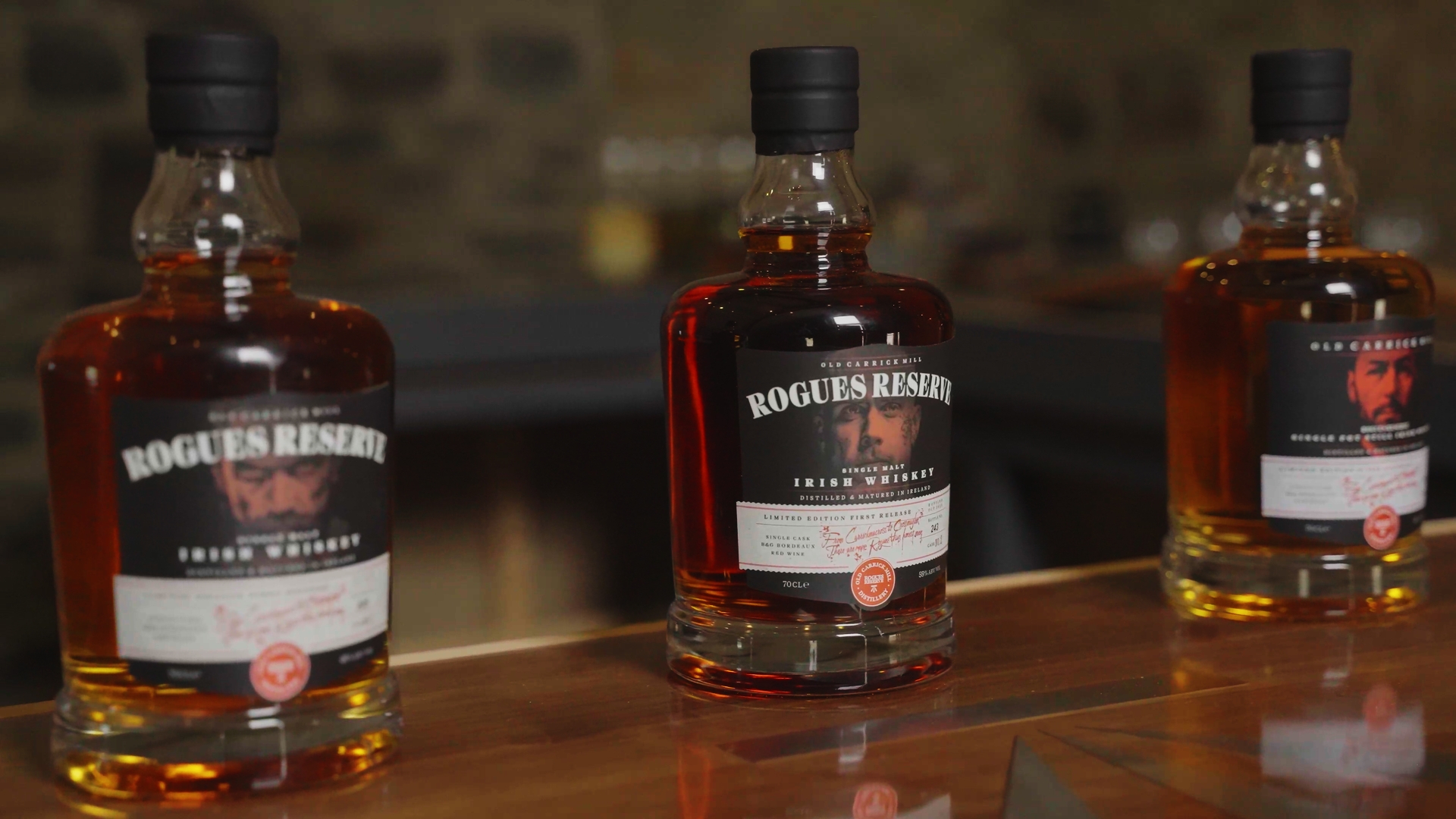 Whiskey produced at Old Carrick Mill Distillery