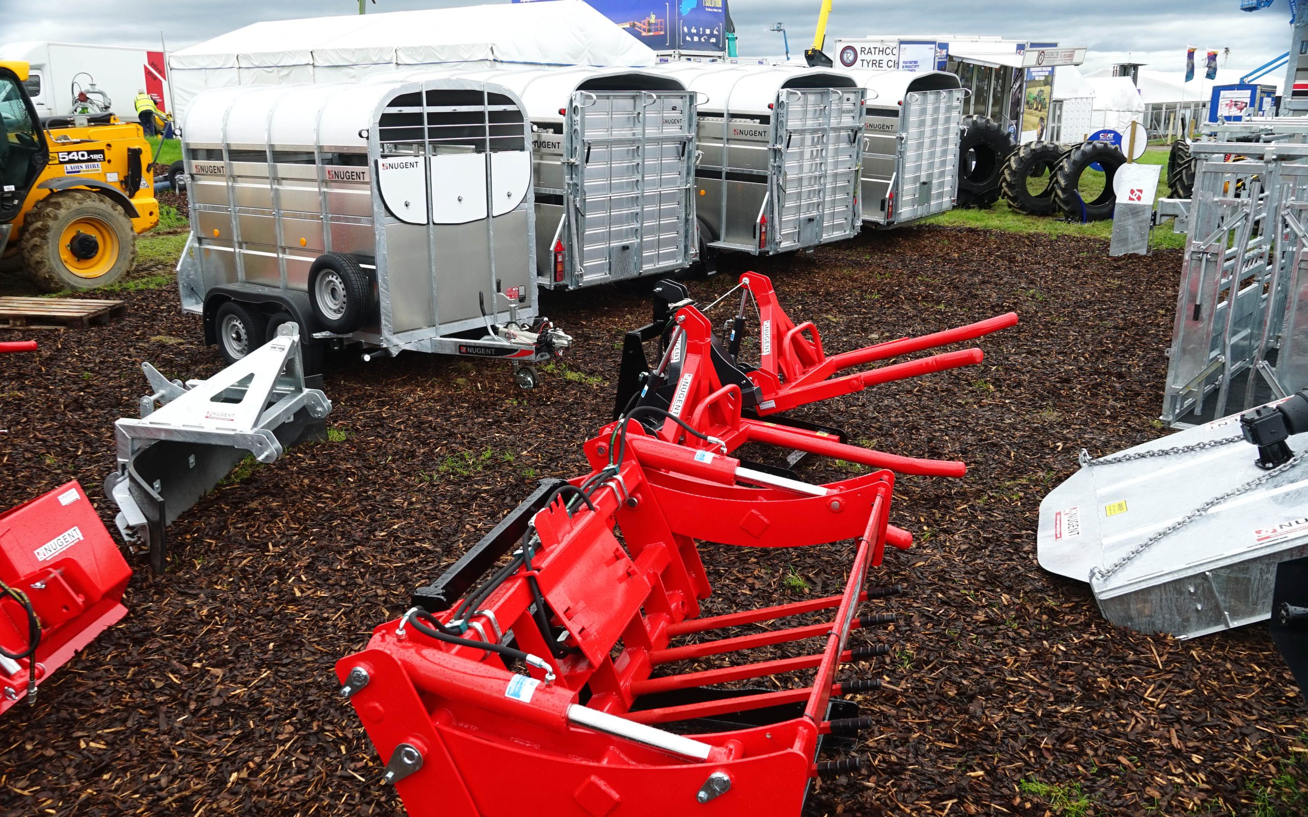Nugent has brought along a wide range of stock trailers and machinery, and most of the family will also be present