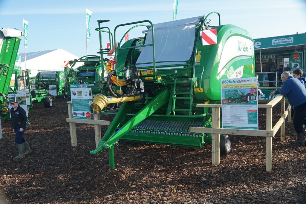 The new drive system is shown fitted to a Fusion 4 baler at the Ploughing