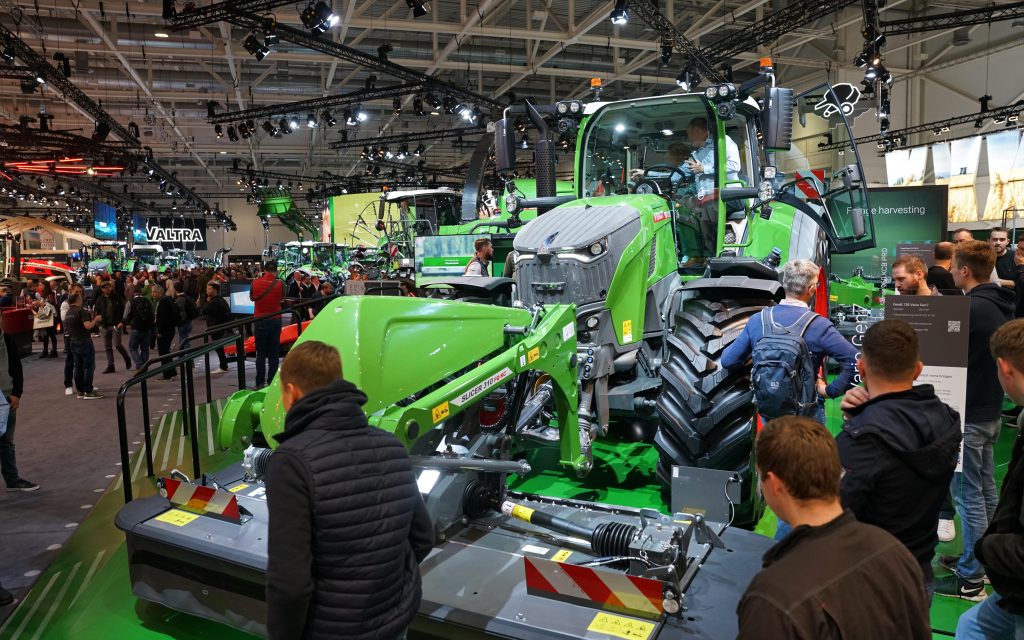 All the the big tractor manufacturers and many smaller ones vie for attention at Agritechnica