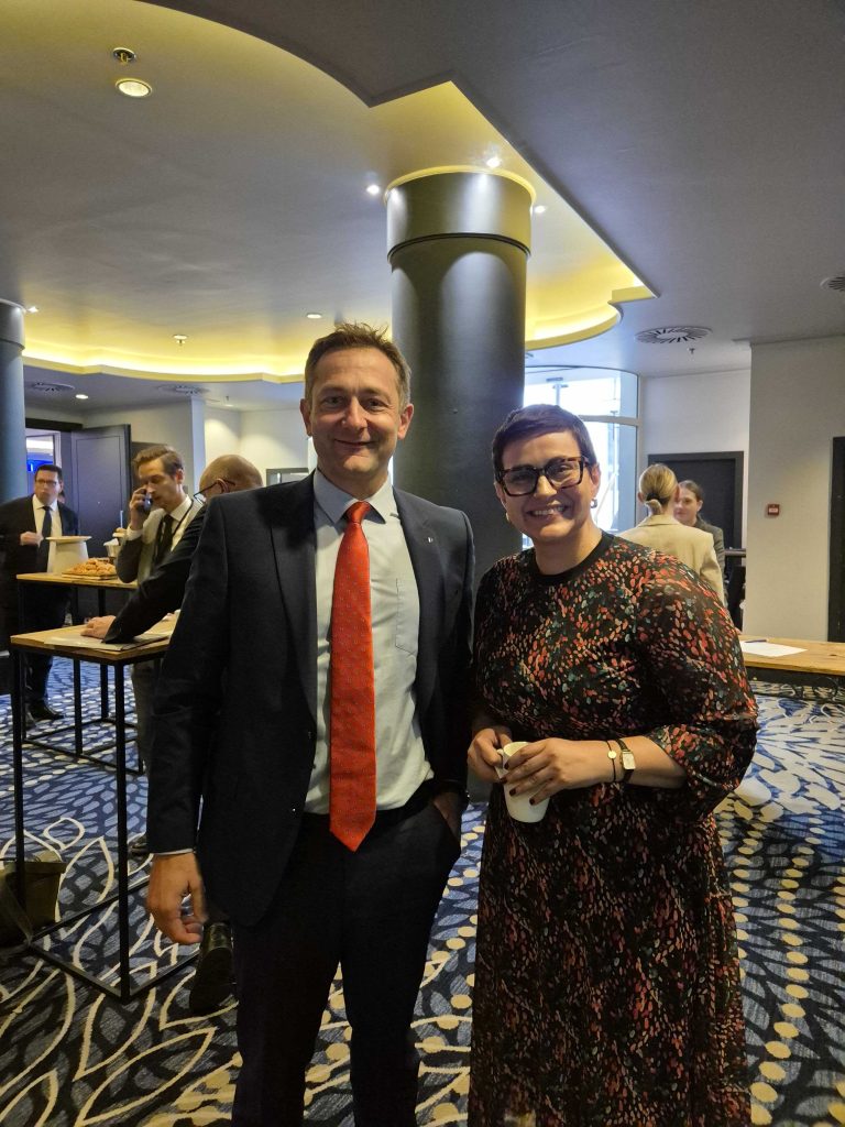 Agriculture Commissioner Christophe Hansen and MEP Maria Walsh