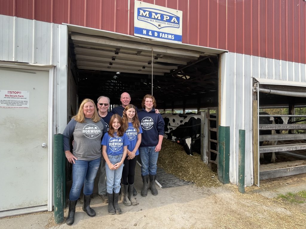 Sarah’s husband Jason, and their kids, Parker, Temperance and Annabelle, help on the farm when they can
