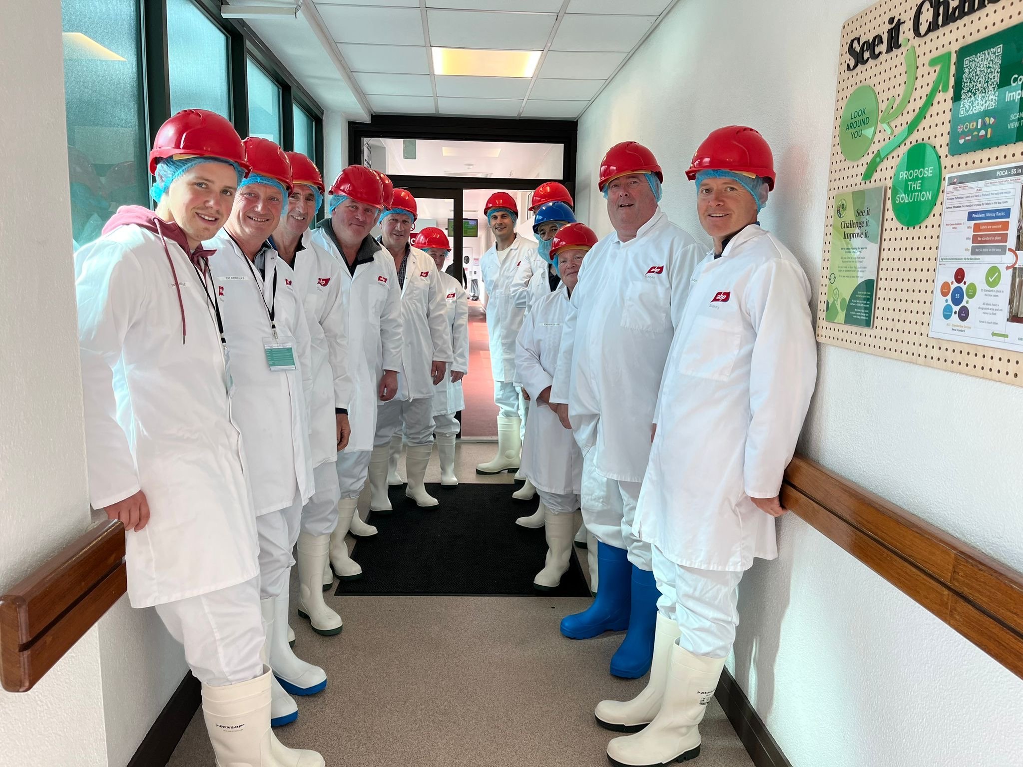 Some of the group on the ABP Slaney tour earlier this week