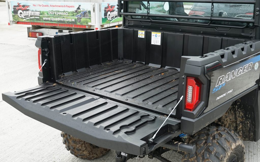 The larger UTVs can carry 454kg in its 1m2 tipper body