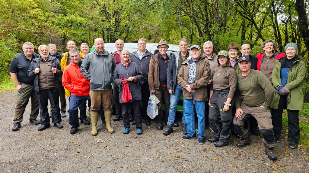 The group of Icelandic foresters on their tour of Glen Nant. Source: Forestry and Land Scotland