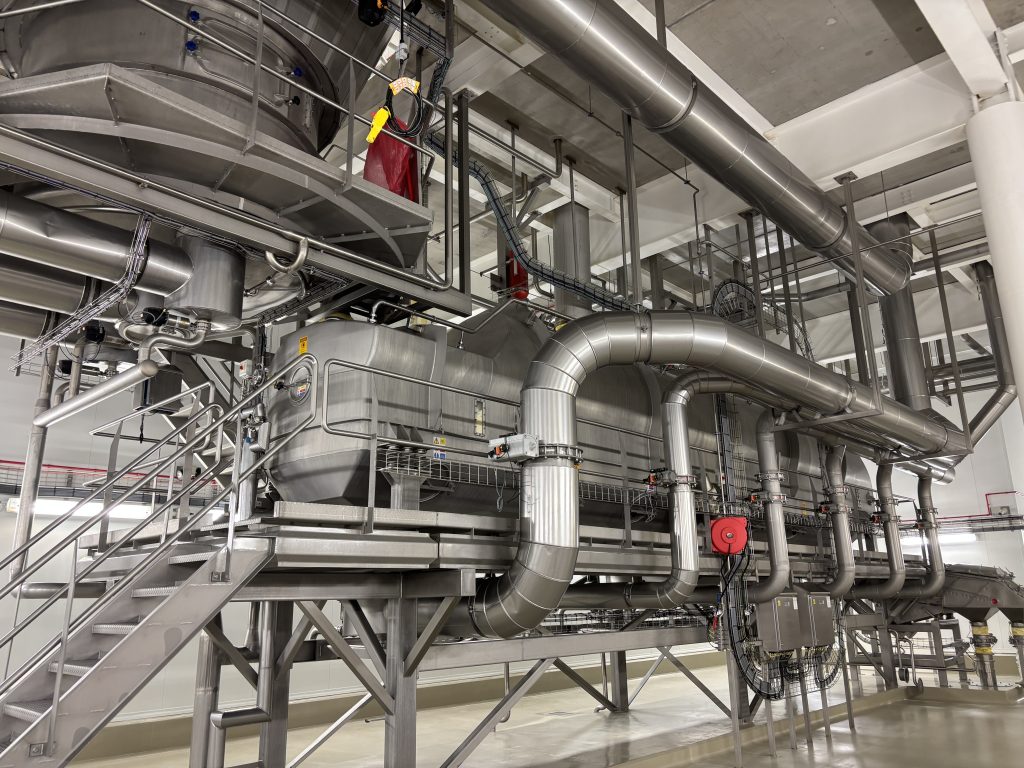 The newest milk drier installed in the plant