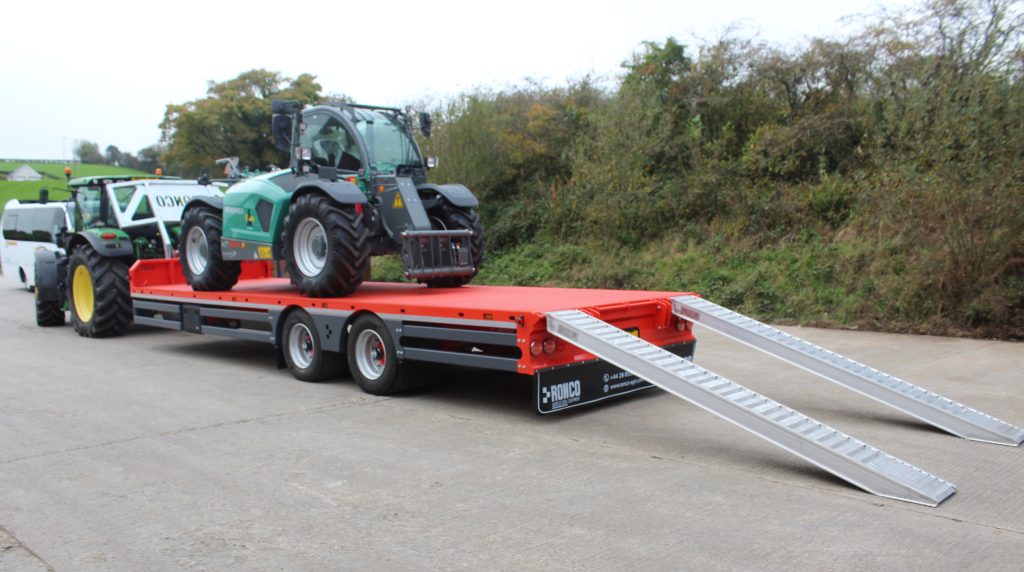 The new Ronco bale and plant trailer