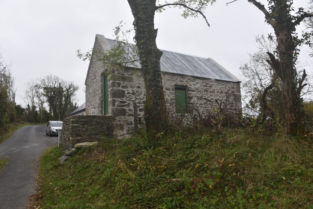 The rear of the granary from the roadside