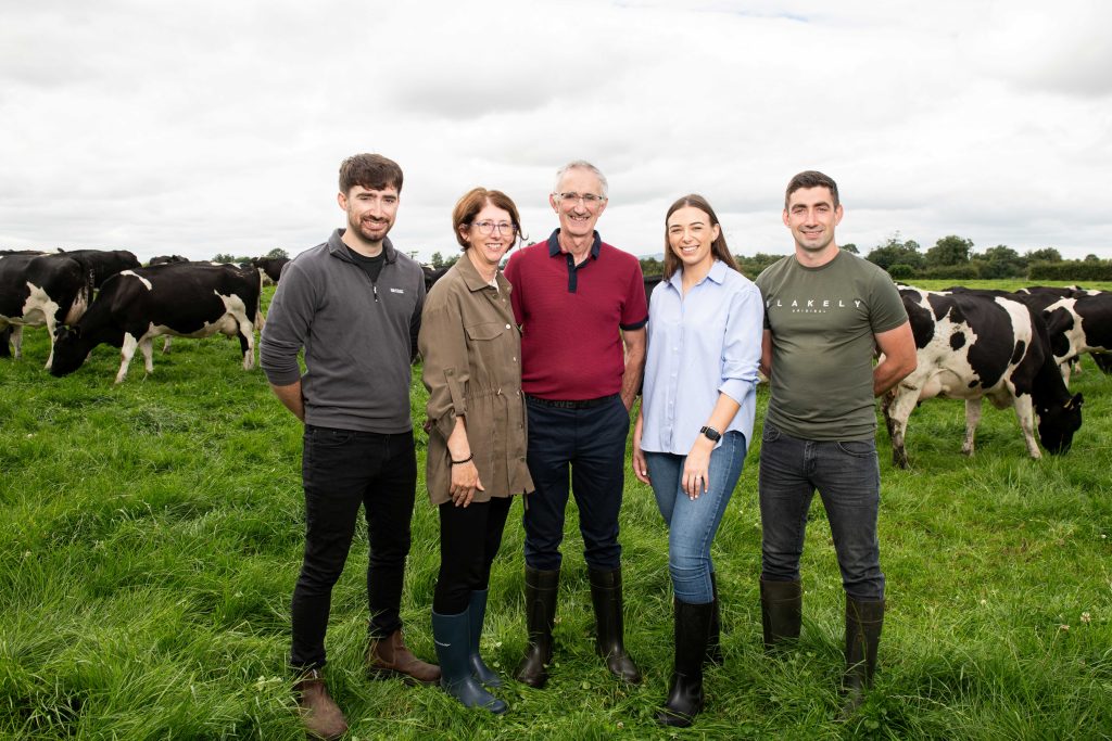 The Ryan family who won top prize in the 2025 NDC/ Kerrygold Quality Milk Awards Source: Ornua