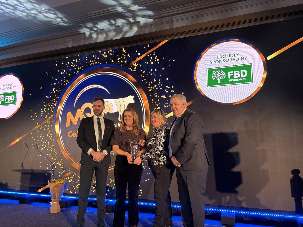 Finola McCoy accepting her award