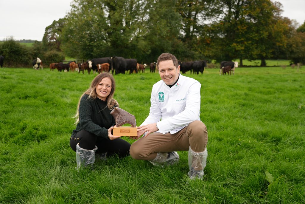 Francesca Perfetto with Chefs' Irish Beef Club member Roberto Tonolo. Source: Bord Bia